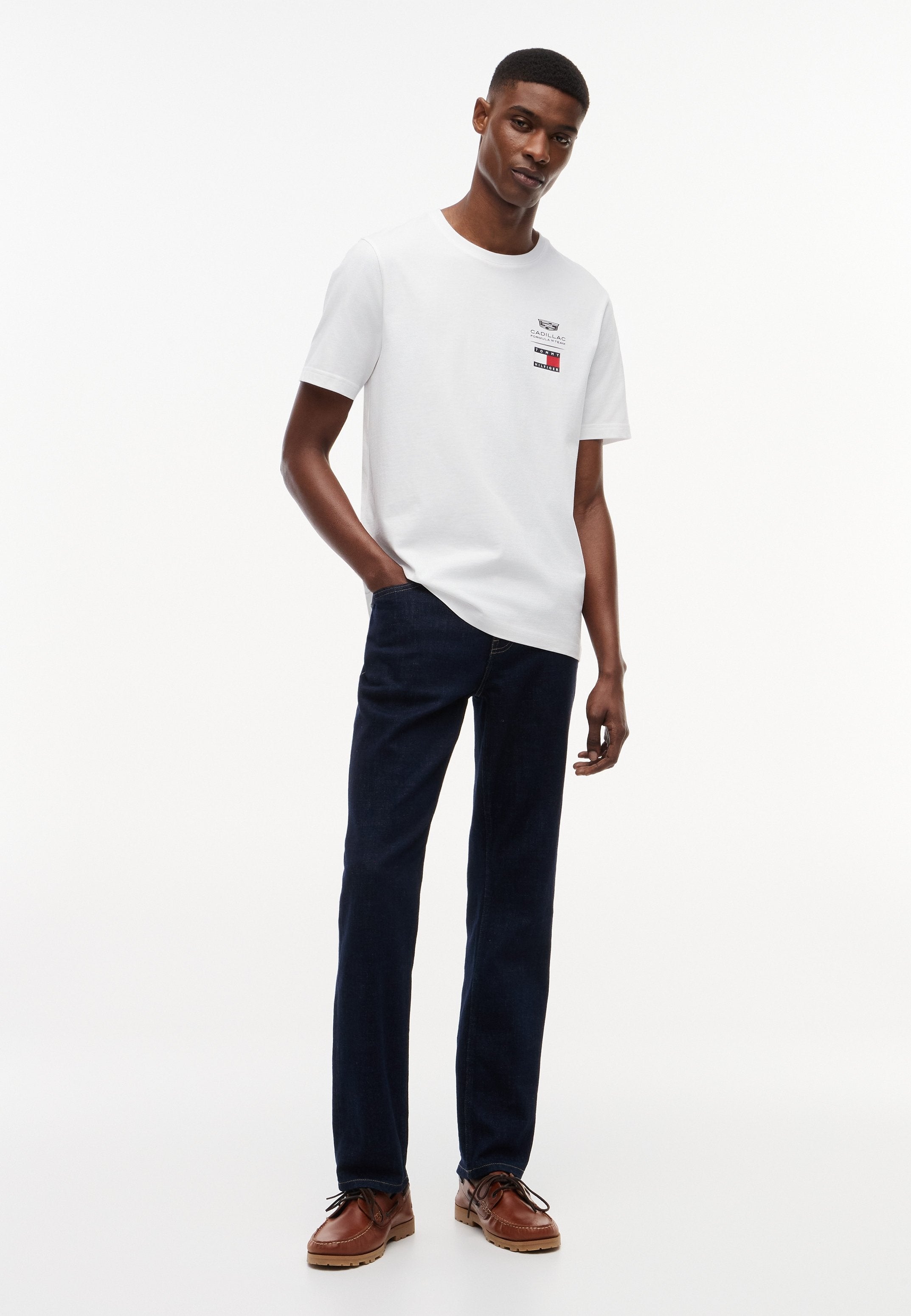 TH X CADILLAC FORMULA 1 TEAM LOGO TEE UNISEX - Print T-shirt - white