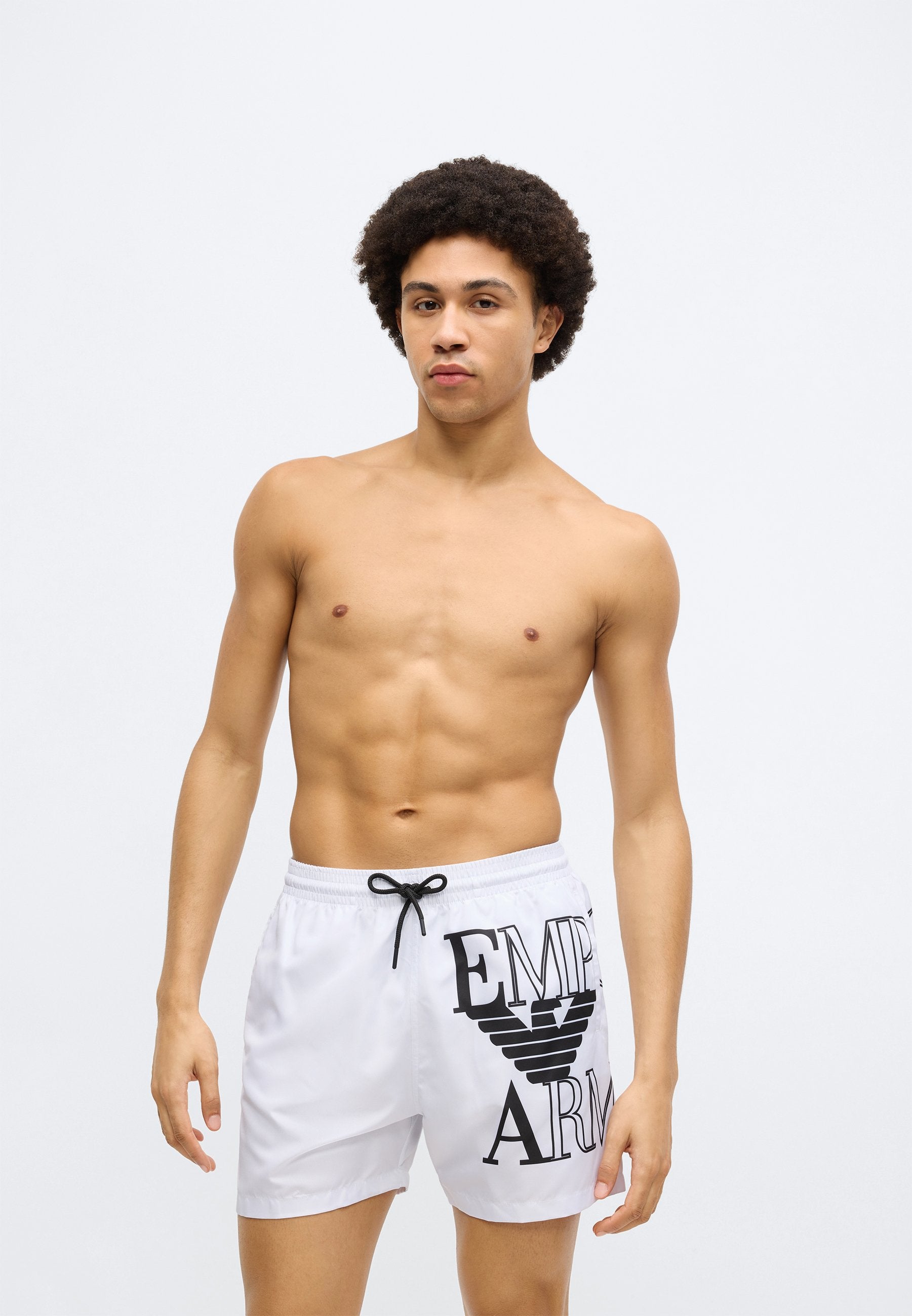 BOLD LOGO BOXER - Swimming shorts - white