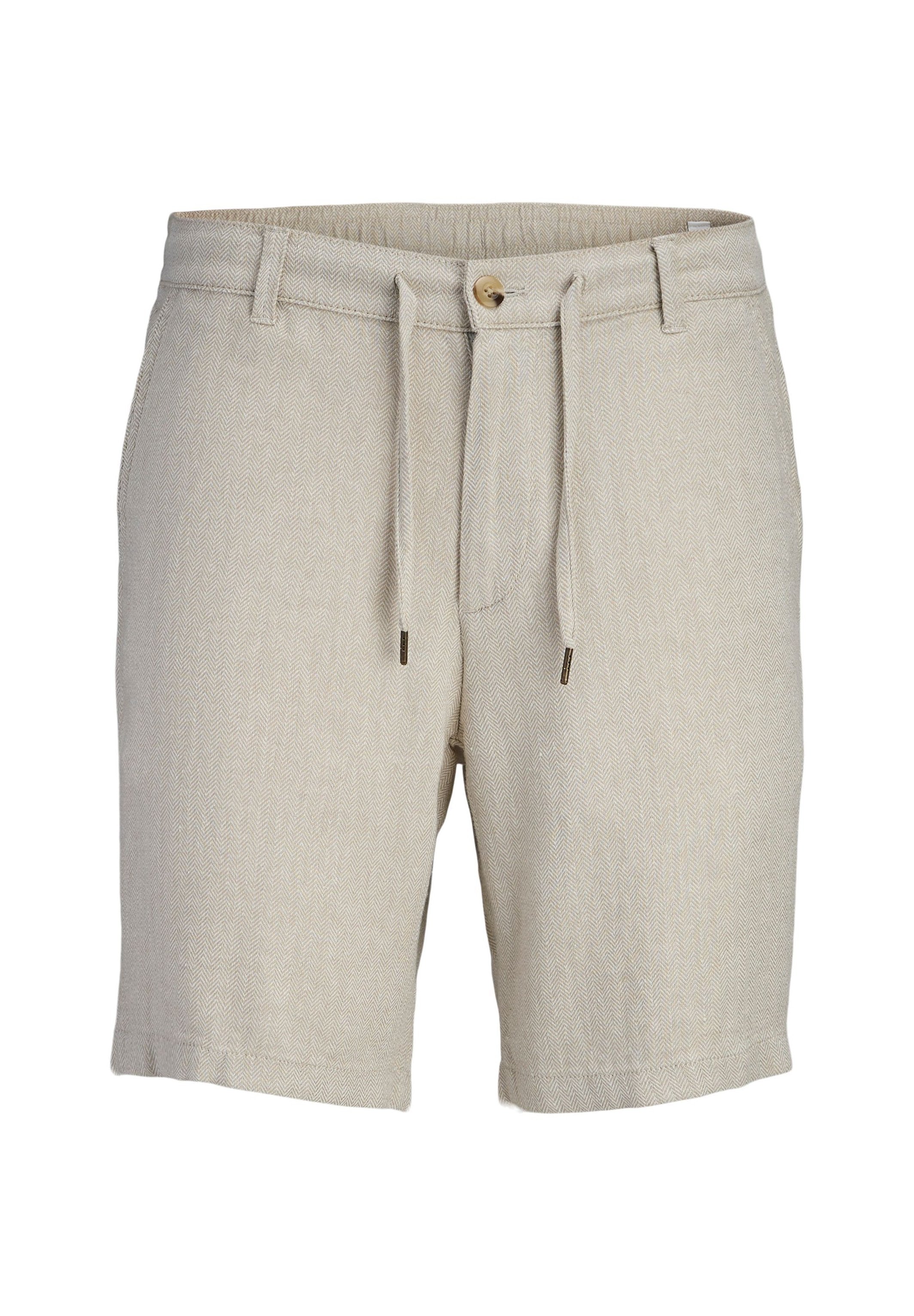 Tapered Fit - Shorts - vetiver detail herringbone