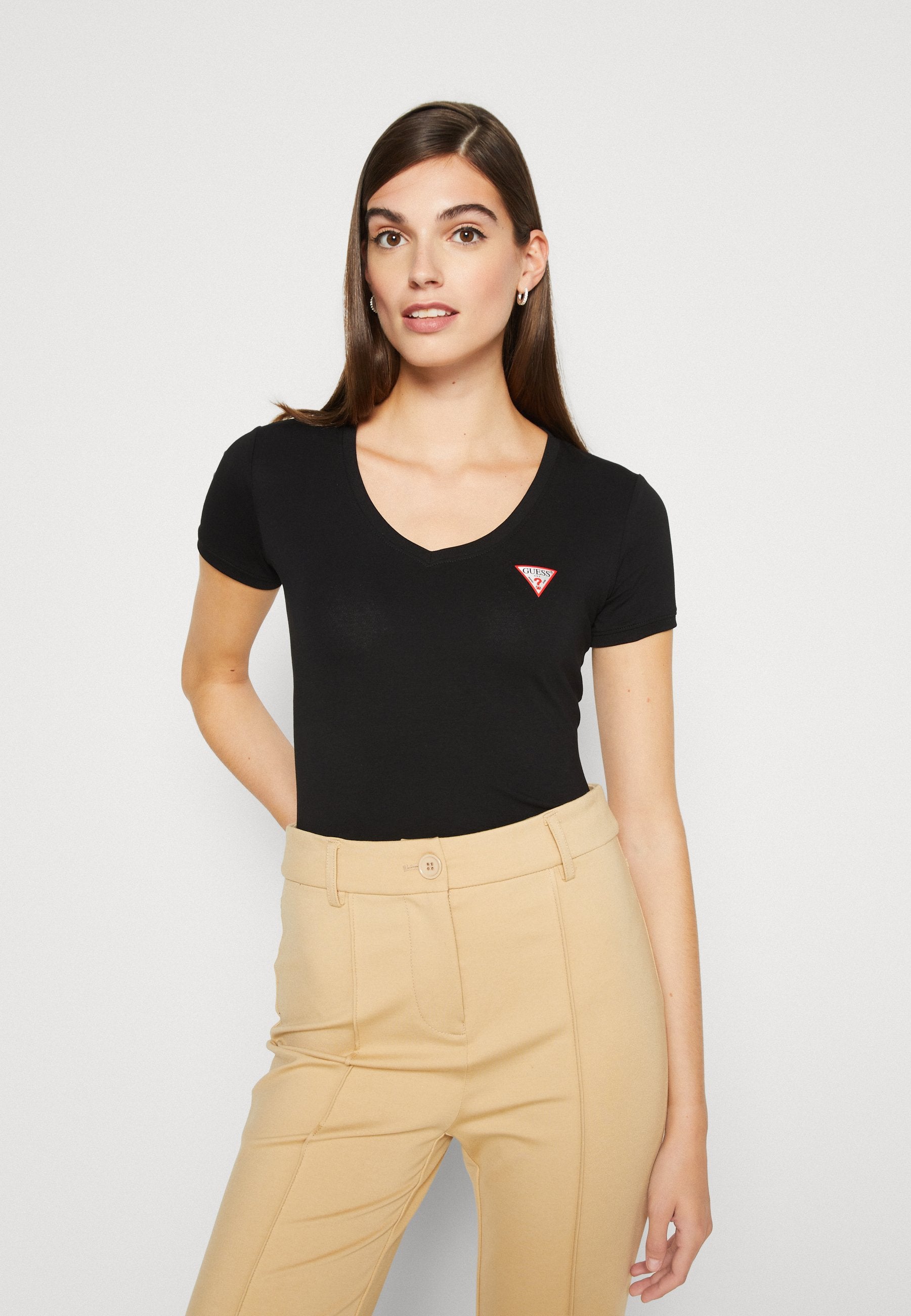 MINI TRIANGLE TEE - Basic T-shirt - jet black