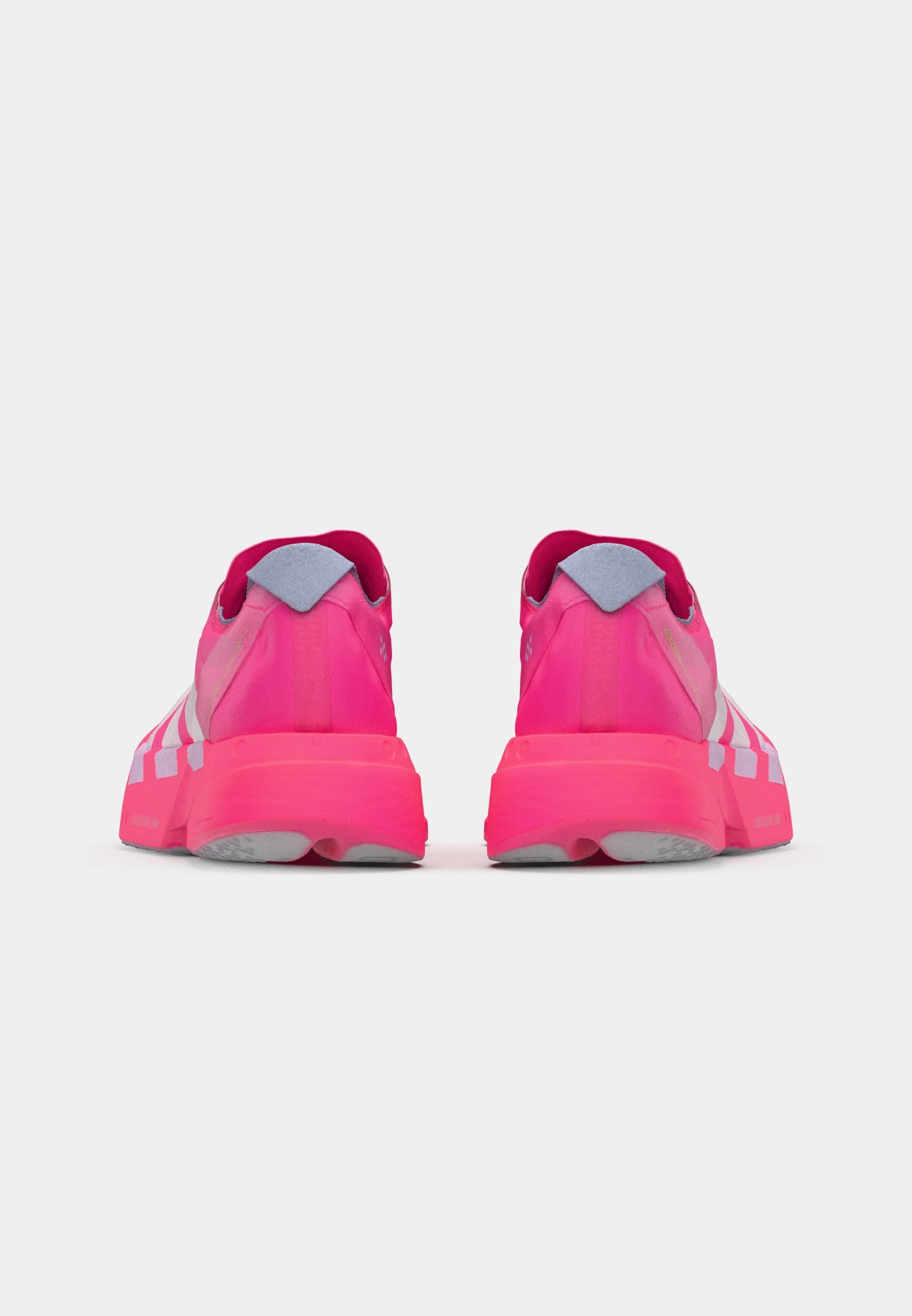 ADIZERO ADIOS PRO 4 - Road running shoes - shock pink metalic aurora plum
