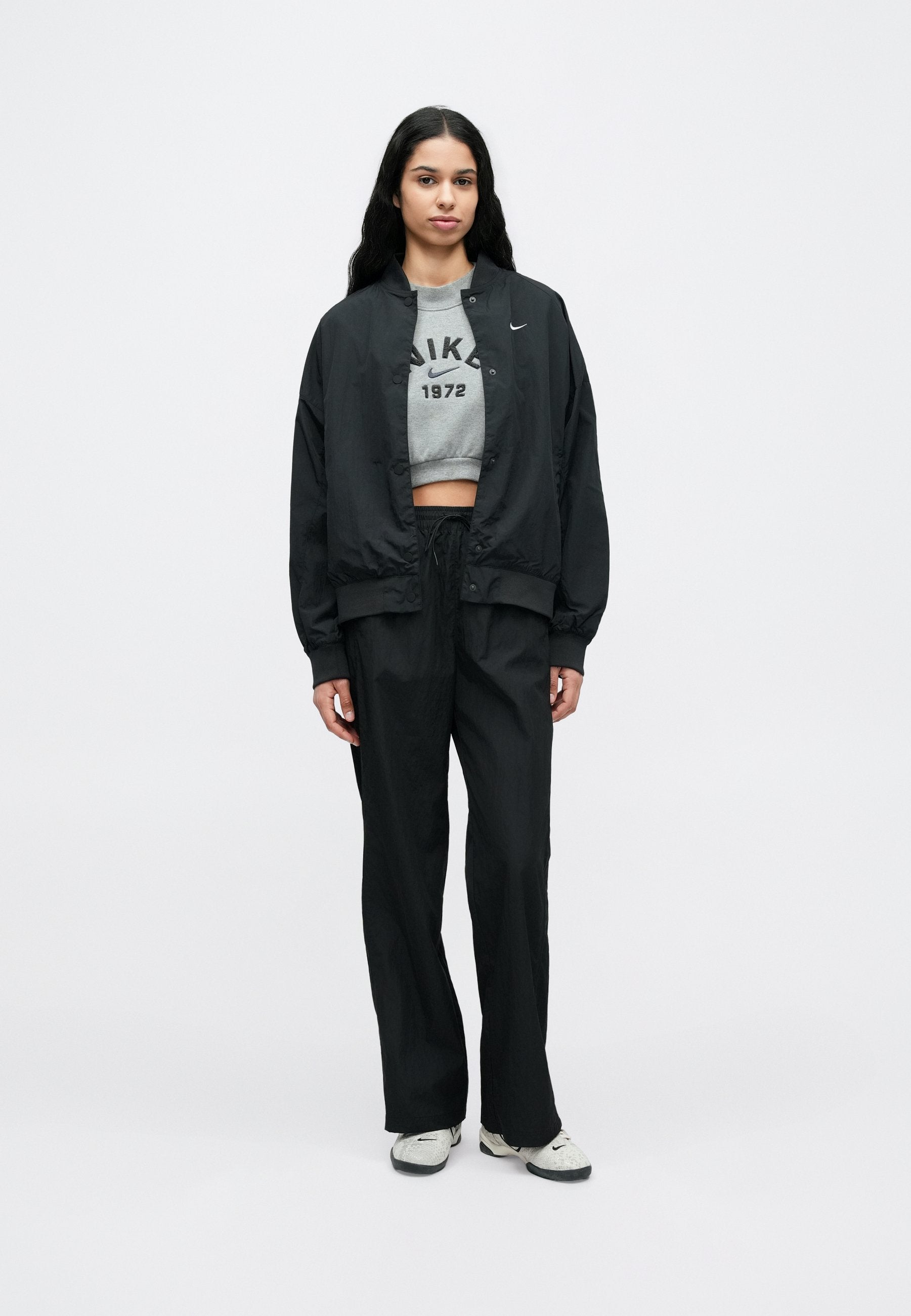 STREET VARSITY JACKET - Light jacket - black