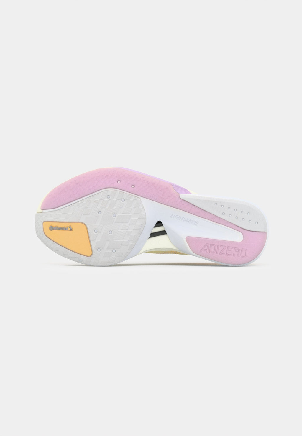 ADIZERO BOSTON - Road running shoes - ice tangerine/ice gold-coloured metallic/ice lavender