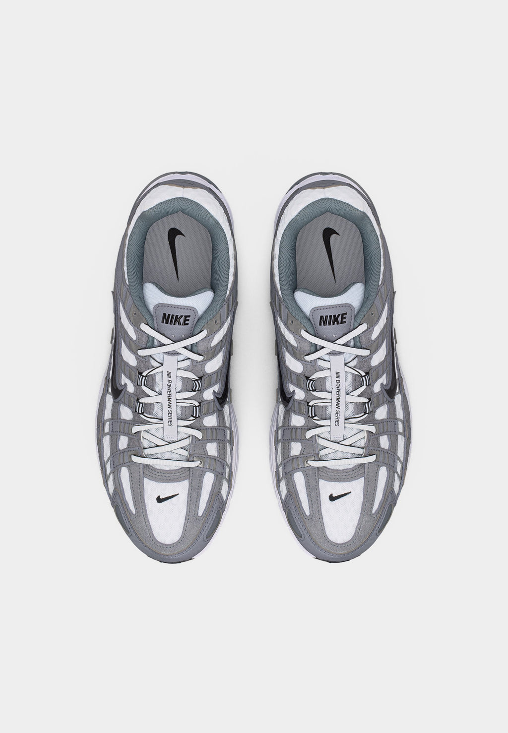 P 6000 UNISEX - Trainers - white/black/metallic cool grey/cool grey