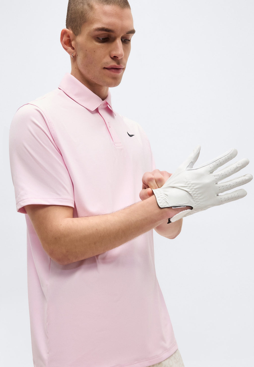 VICTORY SOLID - Polo shirt - pink foam/black