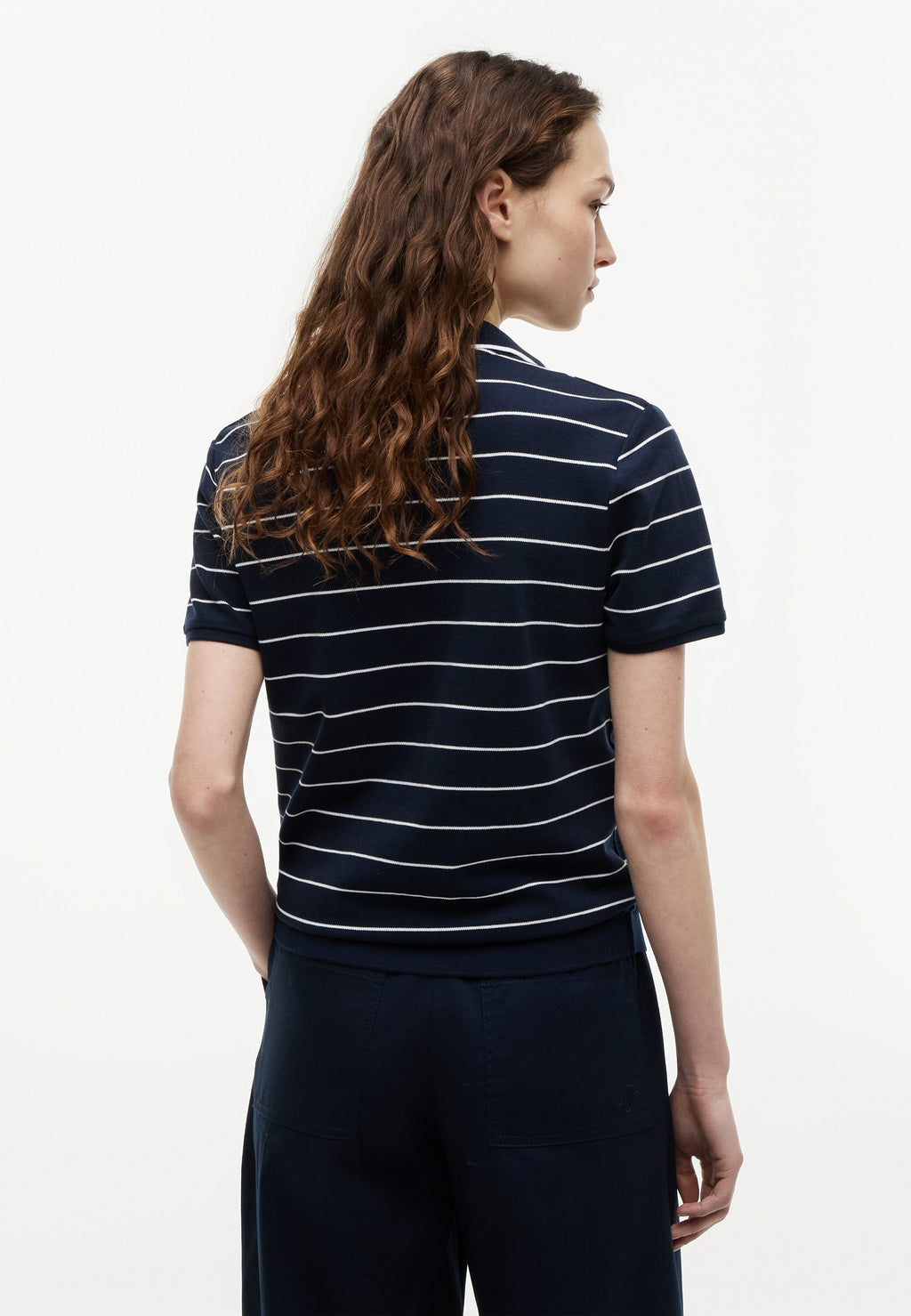 Polo shirt - fine stp dark night navy / white