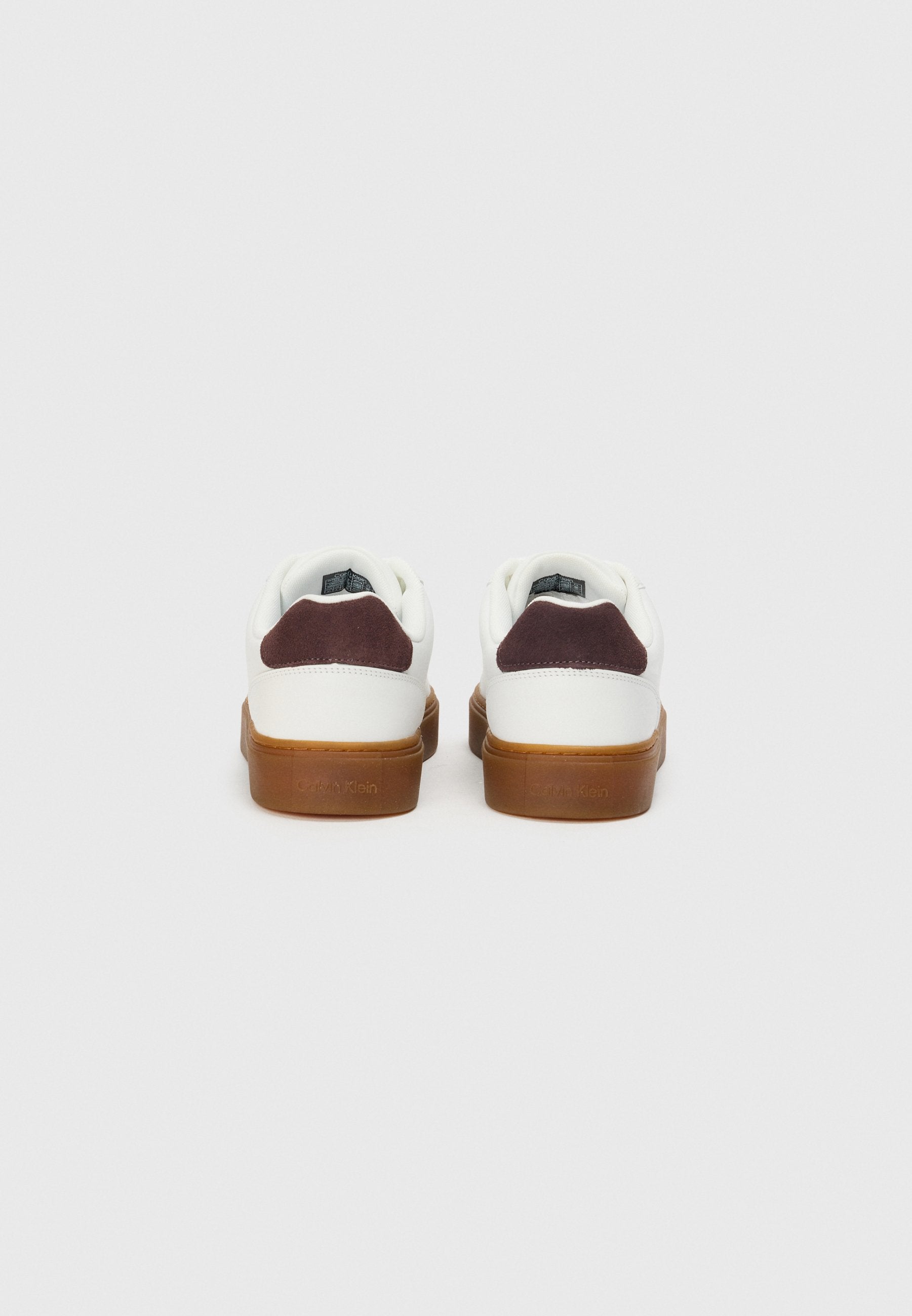 CLASSIC CUPSOLE LACEUP LTH - Spor ayakkabı - parlak beyaz/bordo/gum