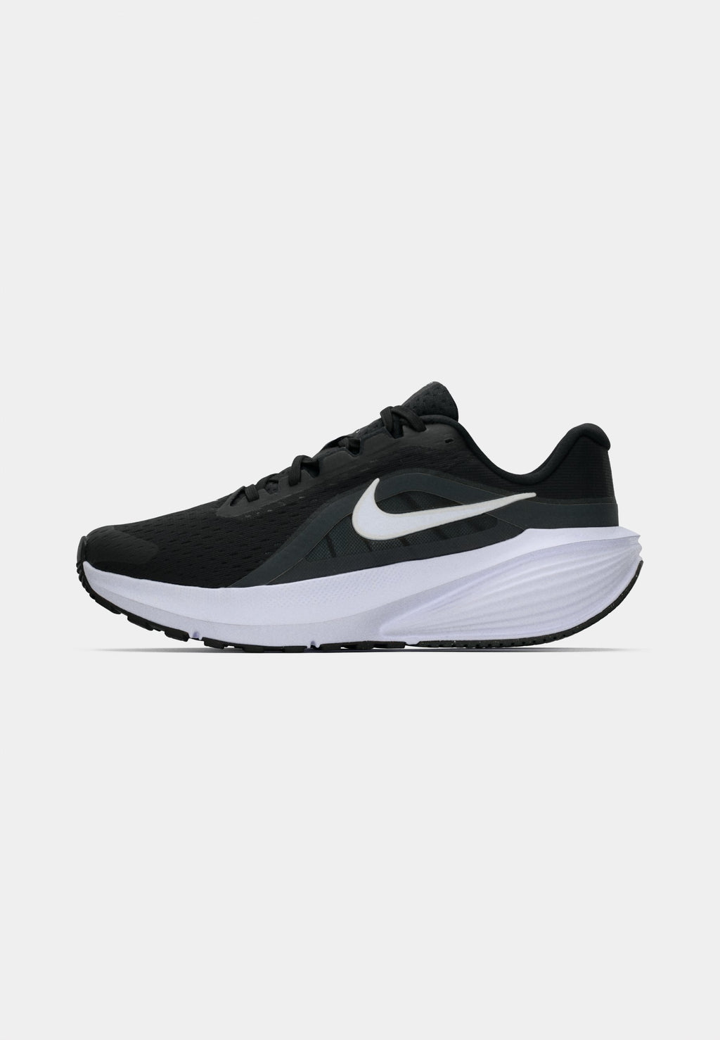 DOWNSHIFTER  - Road running shoes - black/white/anthracite/wolf grey