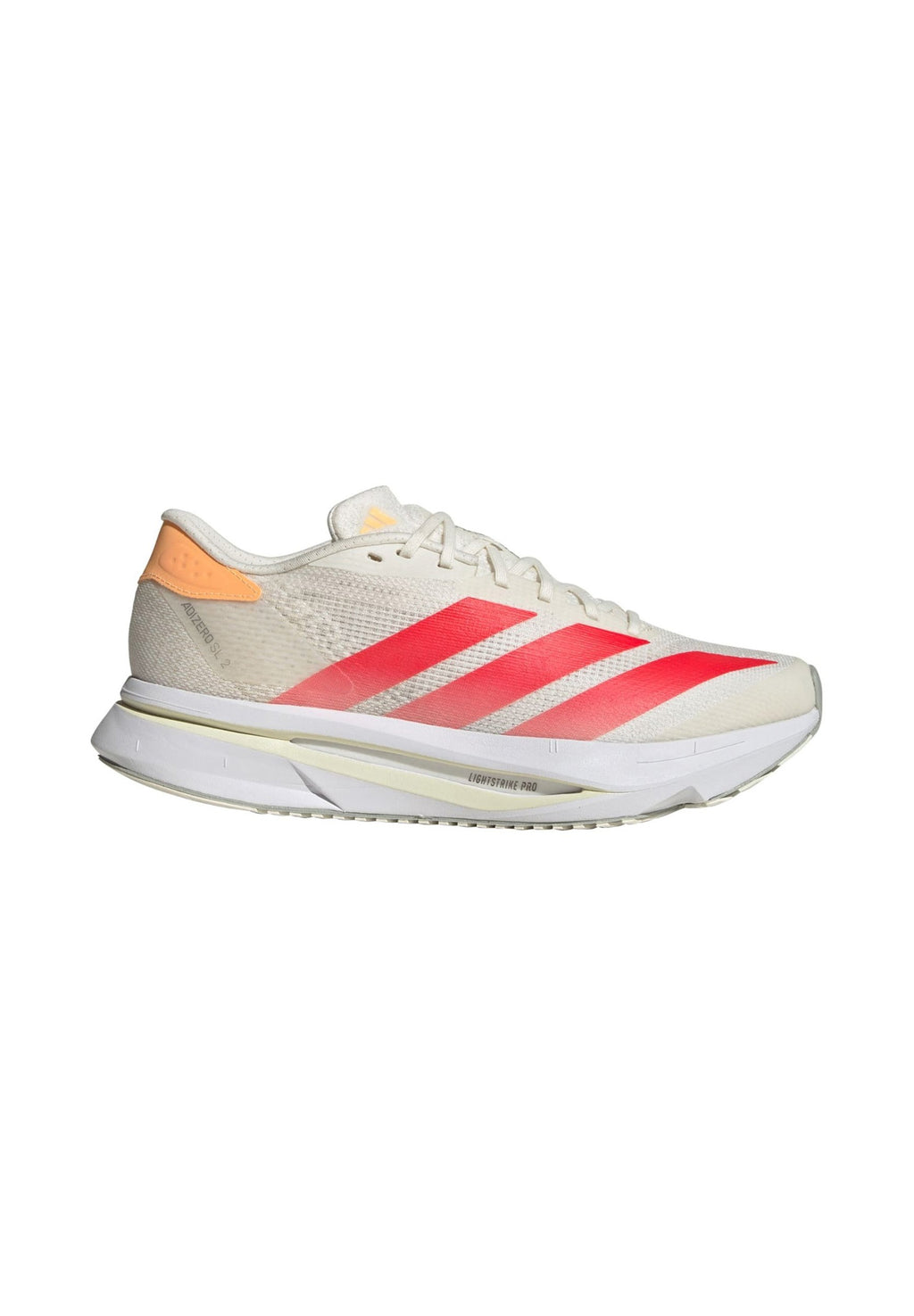 ADIZERO SL2 - Road running shoes - off white/lucid red/acid orange