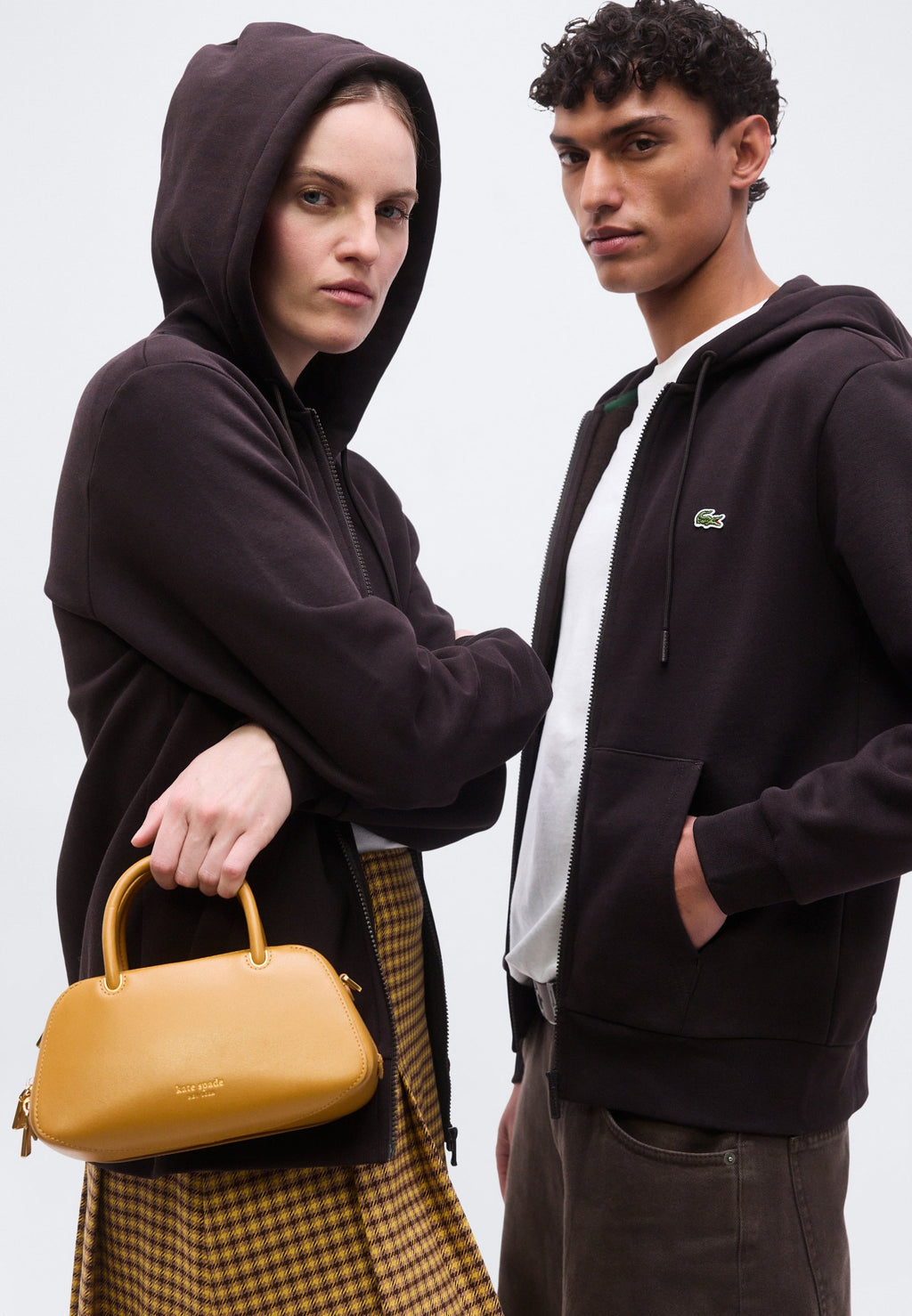 Zip-up sweatshirt - dark brown