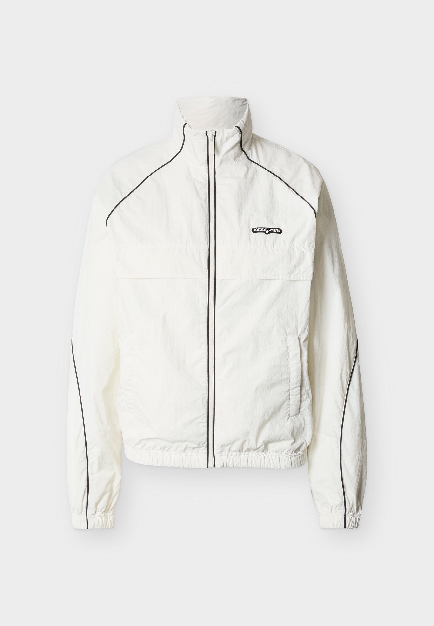 WATER REPELLENT PIPING TRACK JACKET - Light jacket - ecru