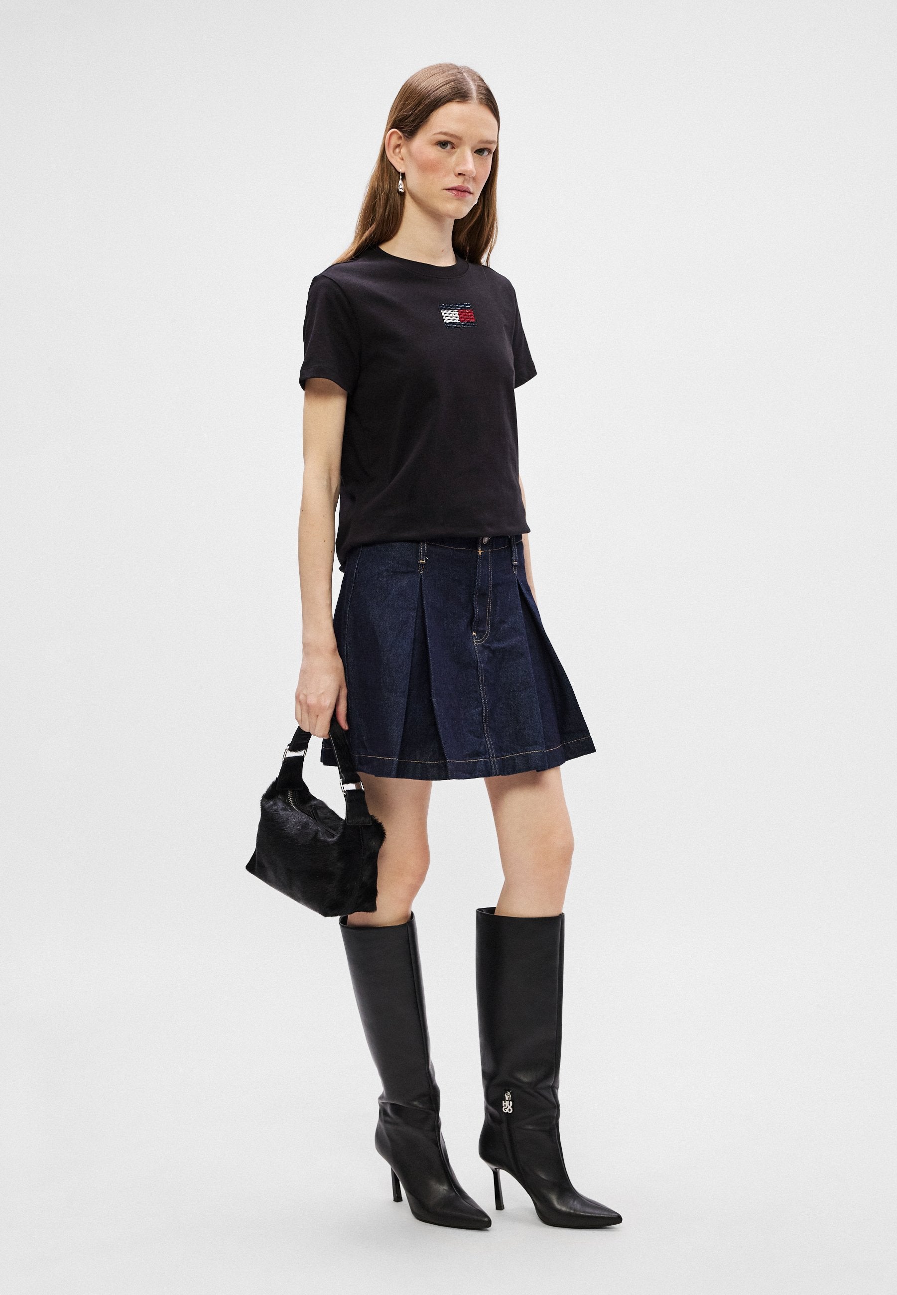 PARTY FLAG TEE - Print T-shirt - black