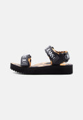 FONDO MIAMI - Sandals - black/gold-coloured