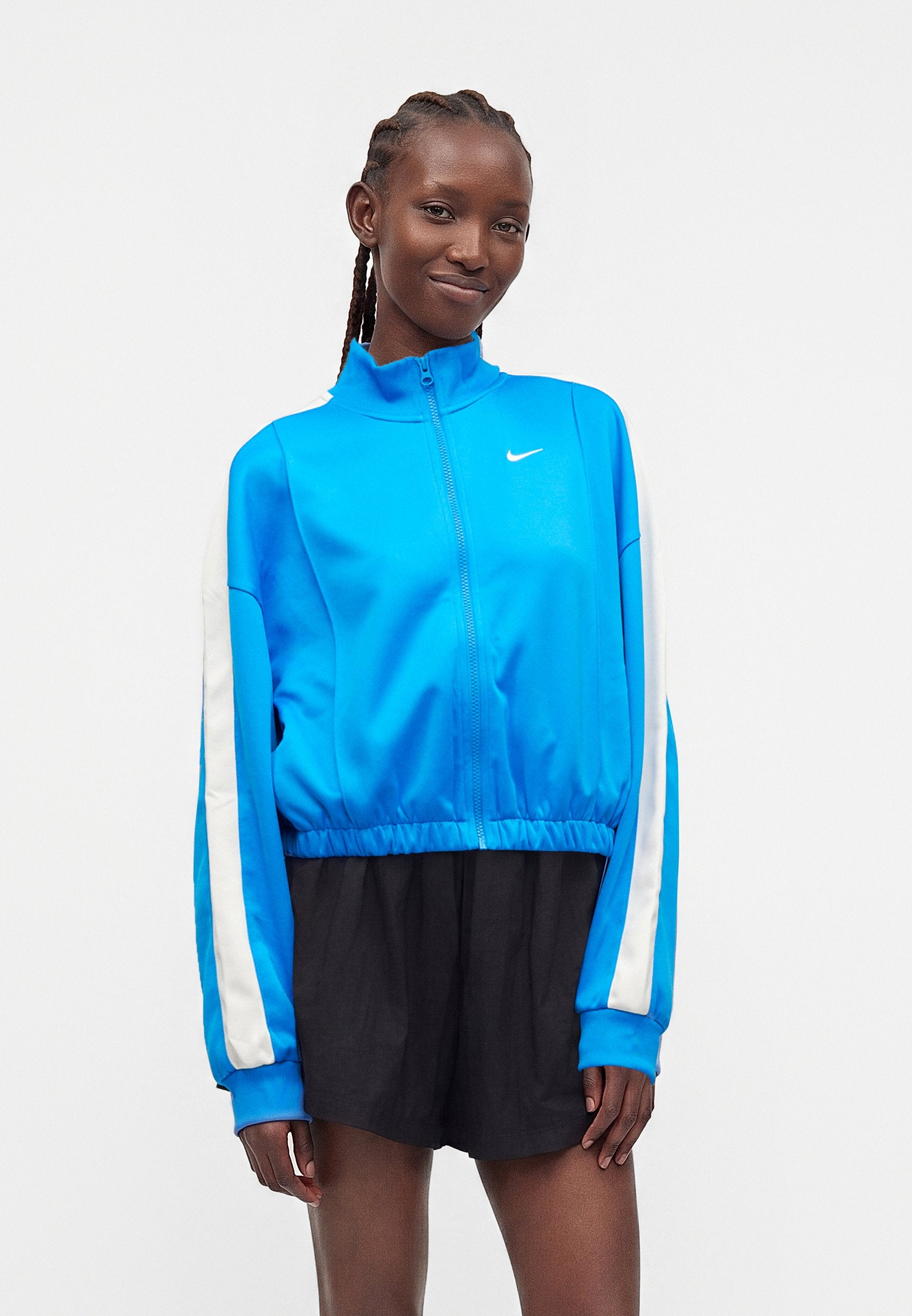 Zip-up sweatshirt - photo blue/sail