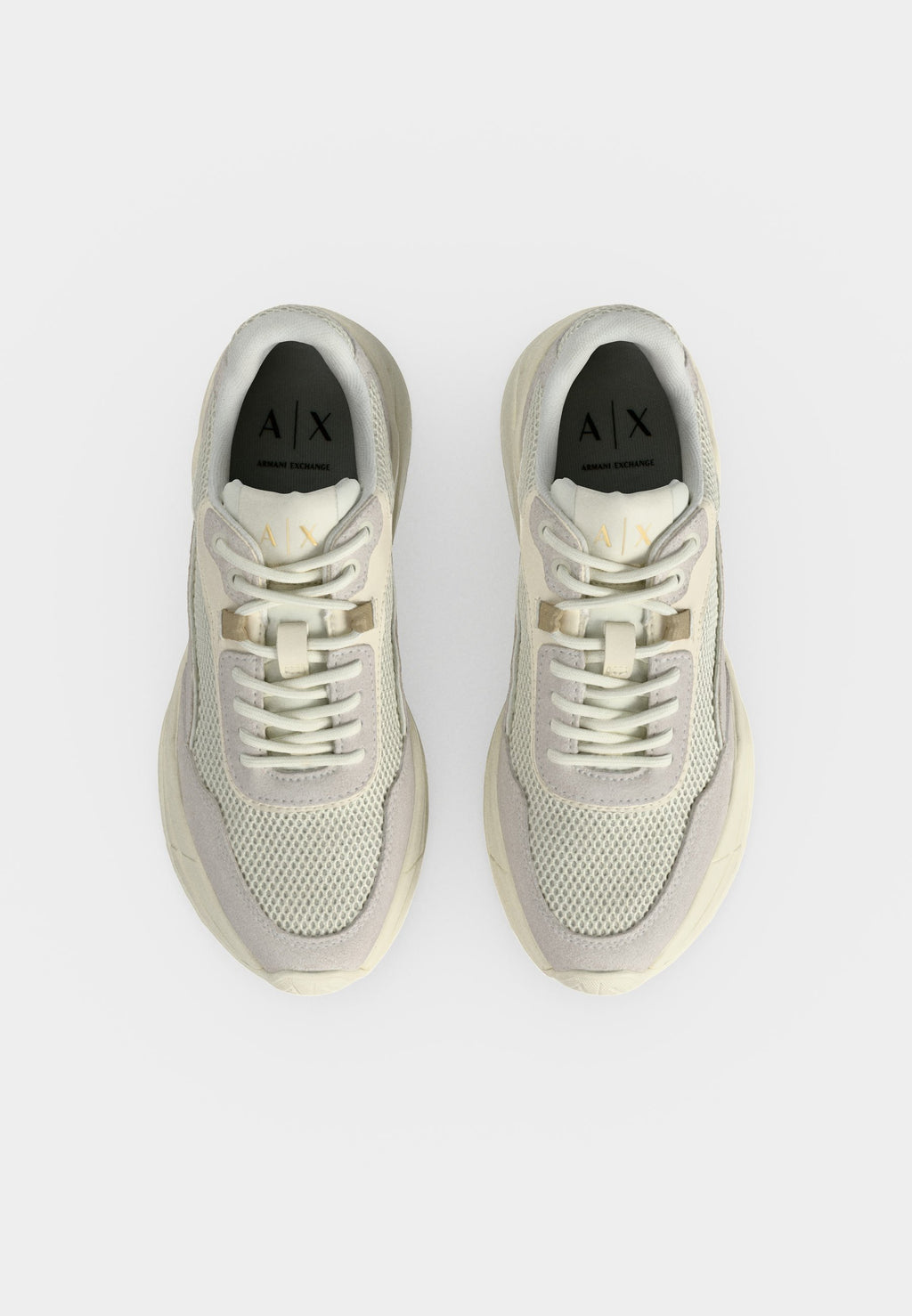 Trainers - white/pale gold-coloured