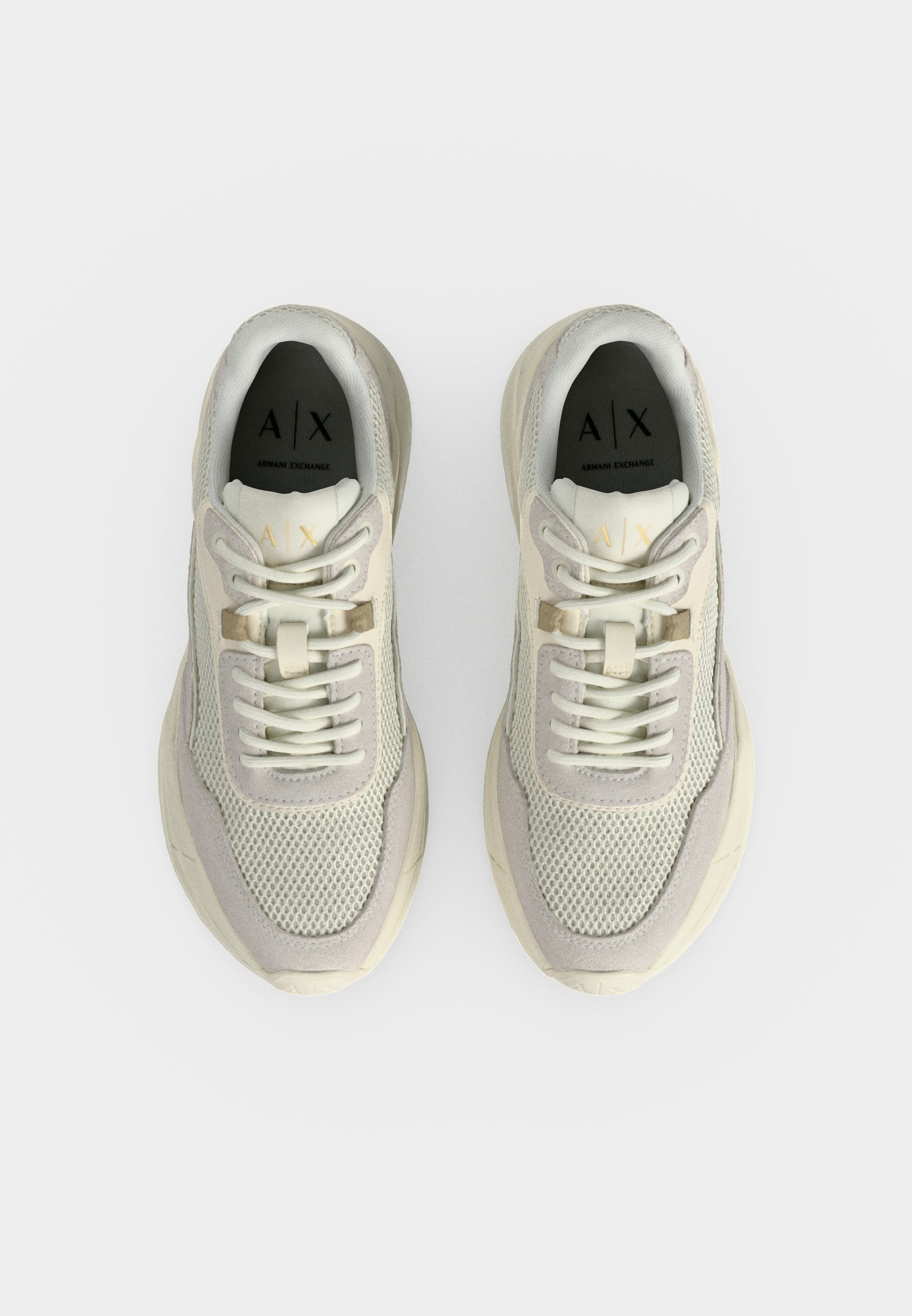 Trainers - white/pale gold-coloured