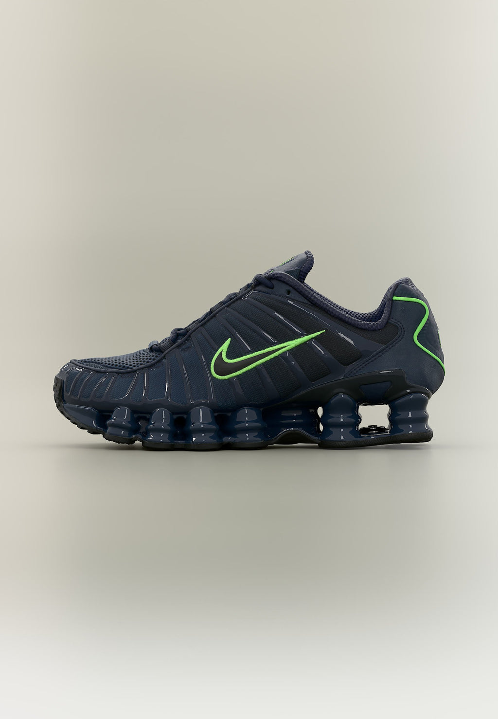SHOX TL UNISEX - Trainers - thunder blue/black/obsidian/green strike