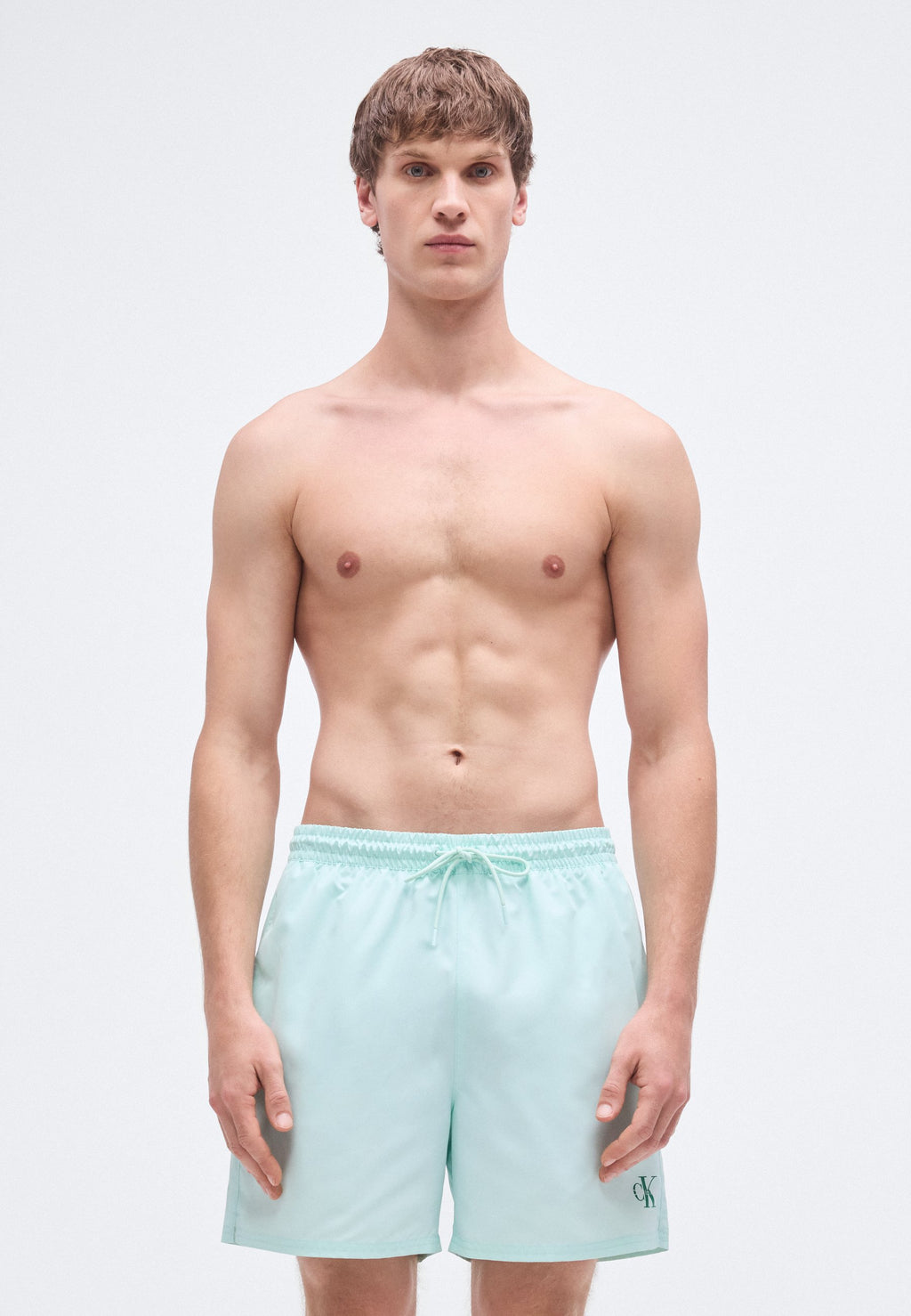MEDIUM DRAWSTRING WAISTBAND - GRAPHIC MONOGRAM  - Swimming shorts - feel the mint