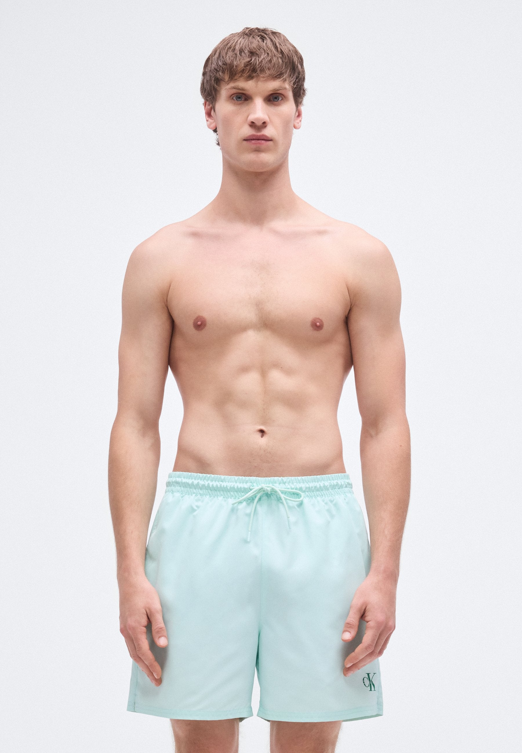 MEDIUM DRAWSTRING WAISTBAND - GRAPHIC MONOGRAM  - Swimming shorts - feel the mint