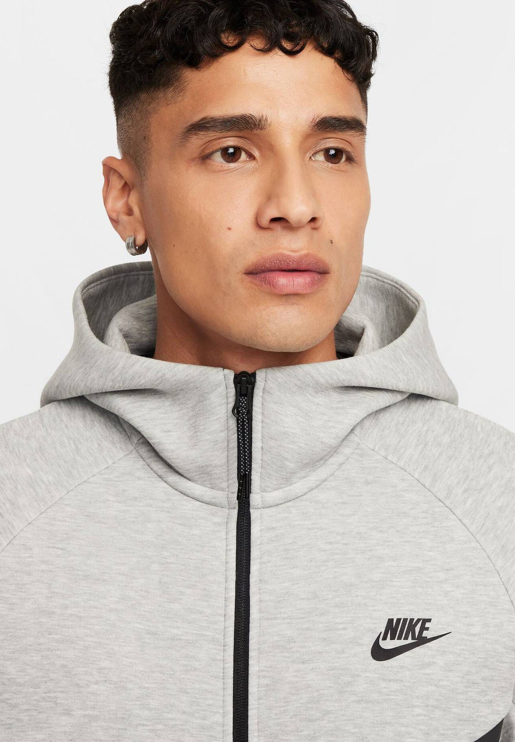 Fleece jacket - dk grey heather black