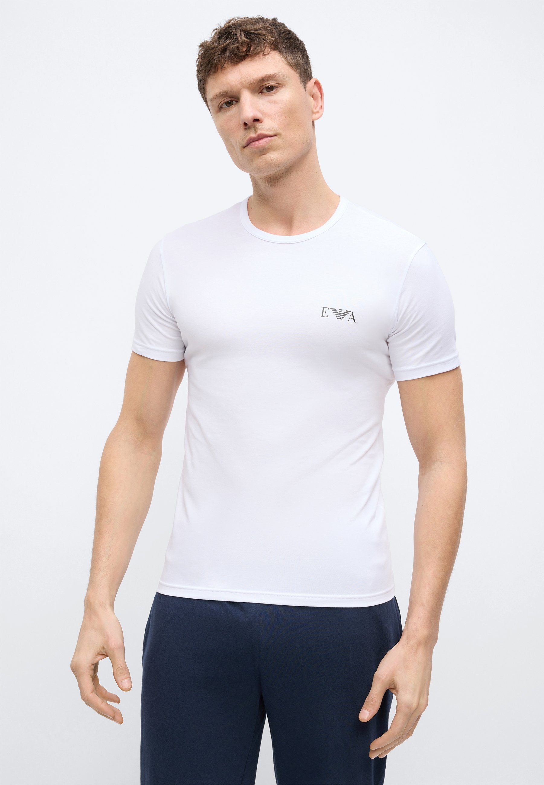 PARTE ALTA CREW NECK 2 PACK - Undershirt - blue/white