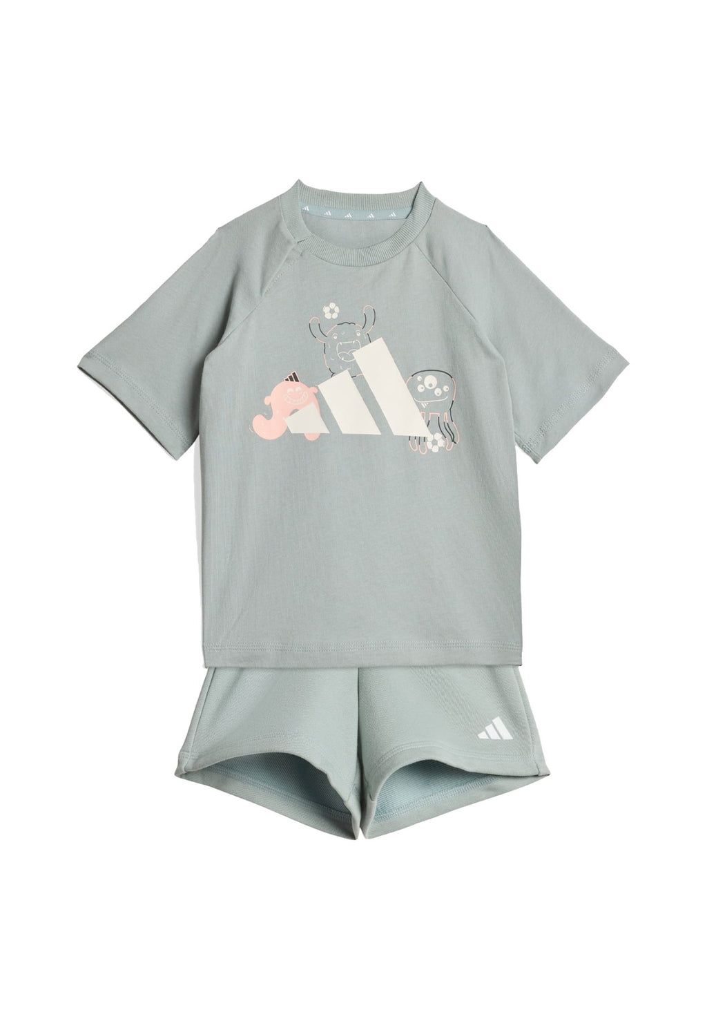 TIRO_NSTER T-SHIRT SET-INFANT UNISEX - Tracksuit - sage/white