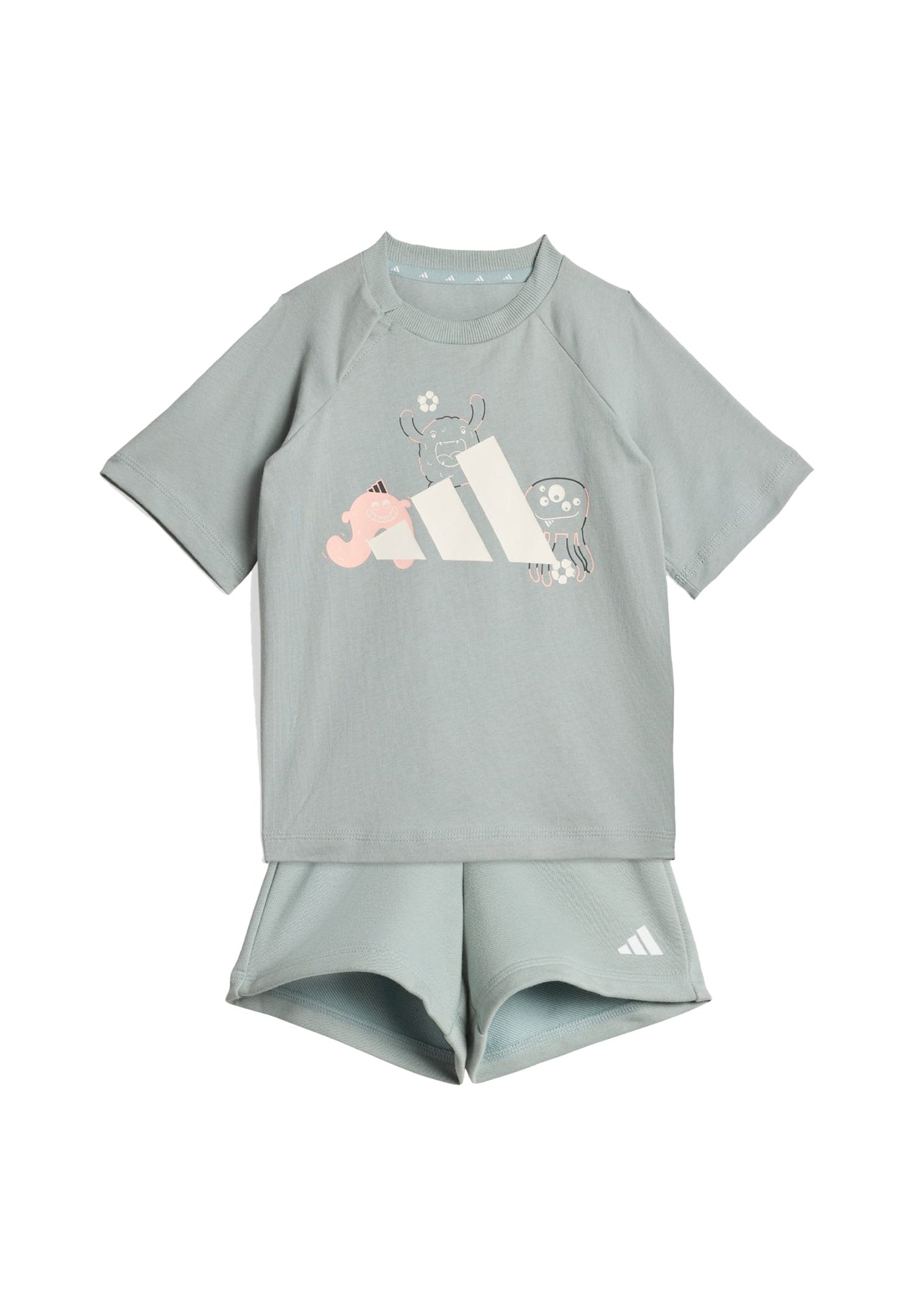 TIRO_NSTER T-SHIRT SET-INFANT UNISEX - Tracksuit - sage/white