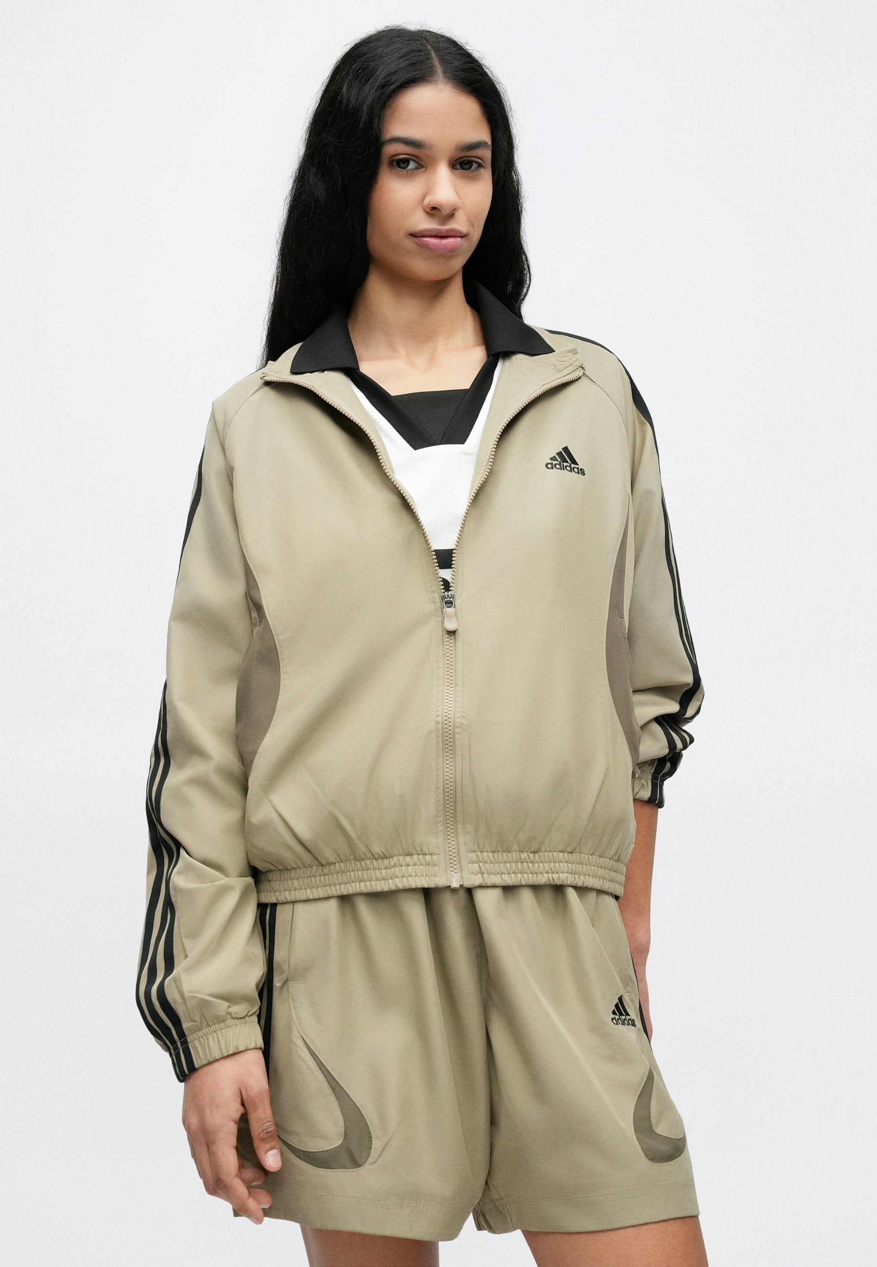 TEAMGEIST - Light jacket - black/blanch brown
