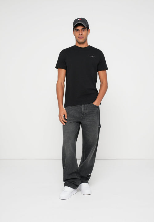 2-PACK LINEAR LOGO SLIM JERSEY T-SHIRTS - Basic T-shirt - ecru/black