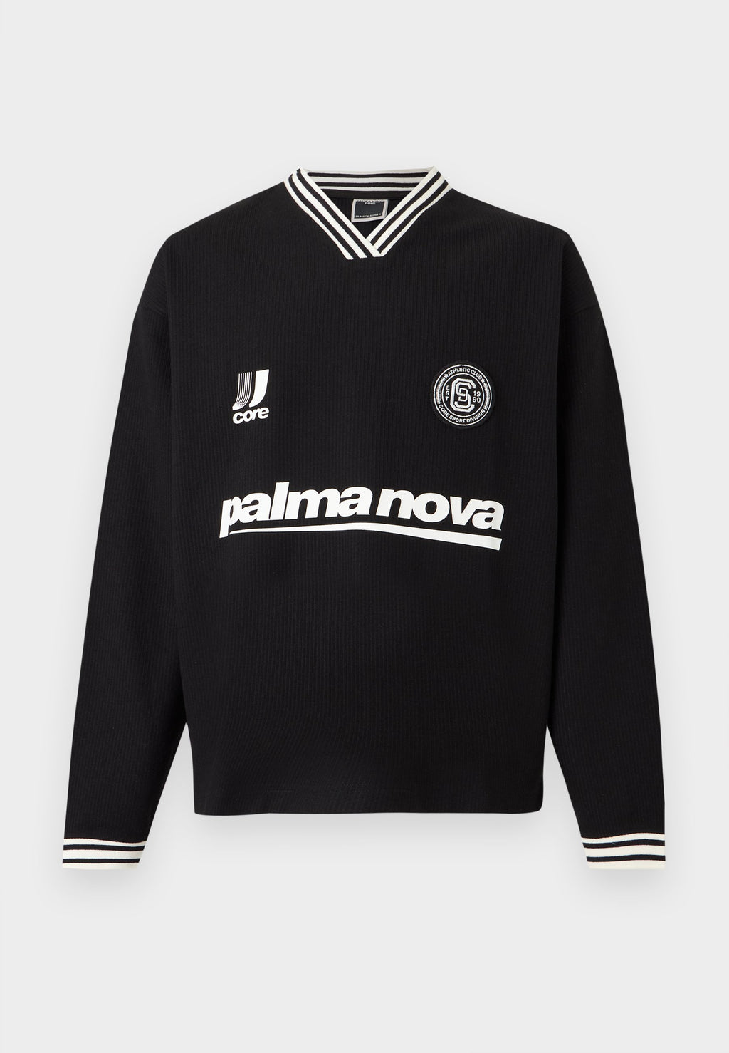 JCOCLUB FOOTBALL CREW NECK - Sweatshirt - black