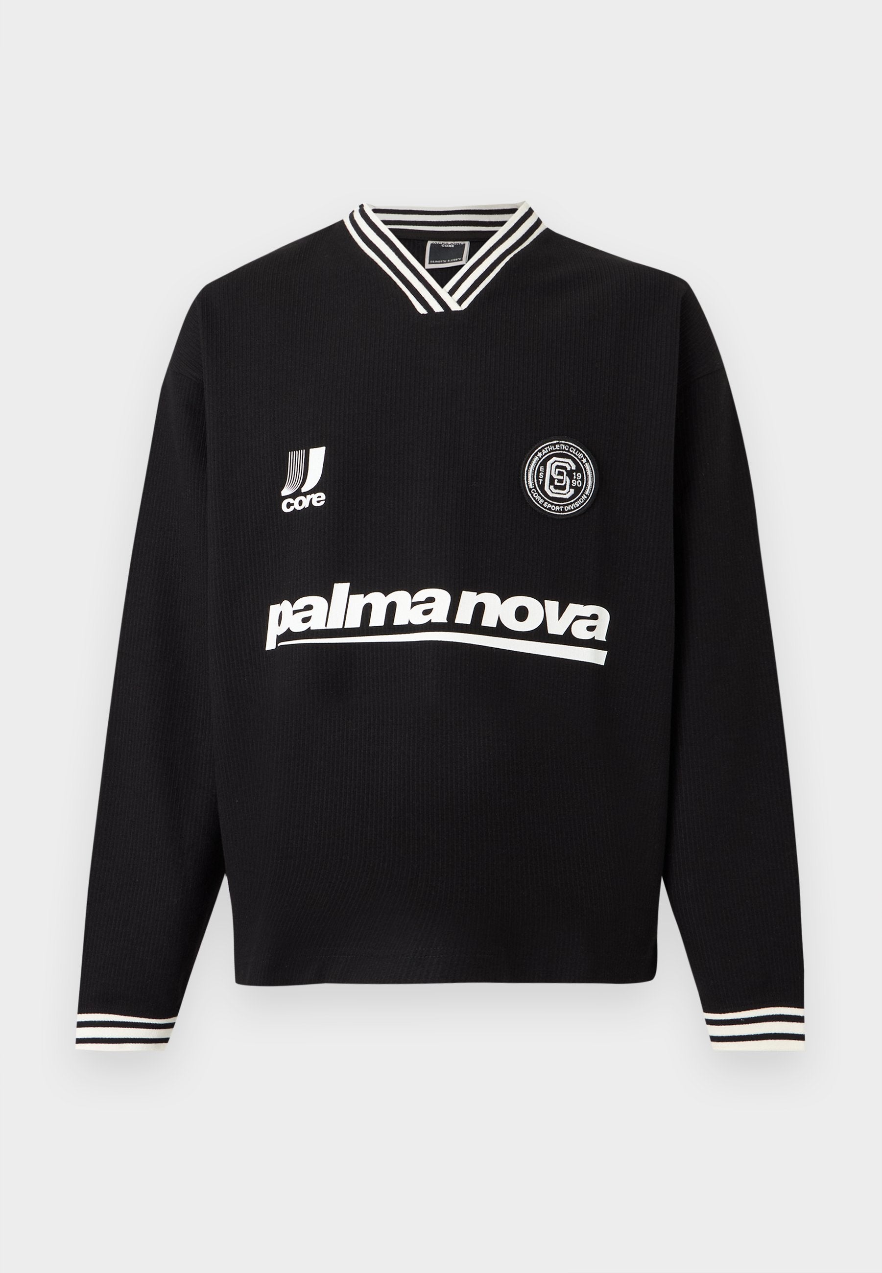 JCOCLUB FOOTBALL CREW NECK - Sweatshirt - black