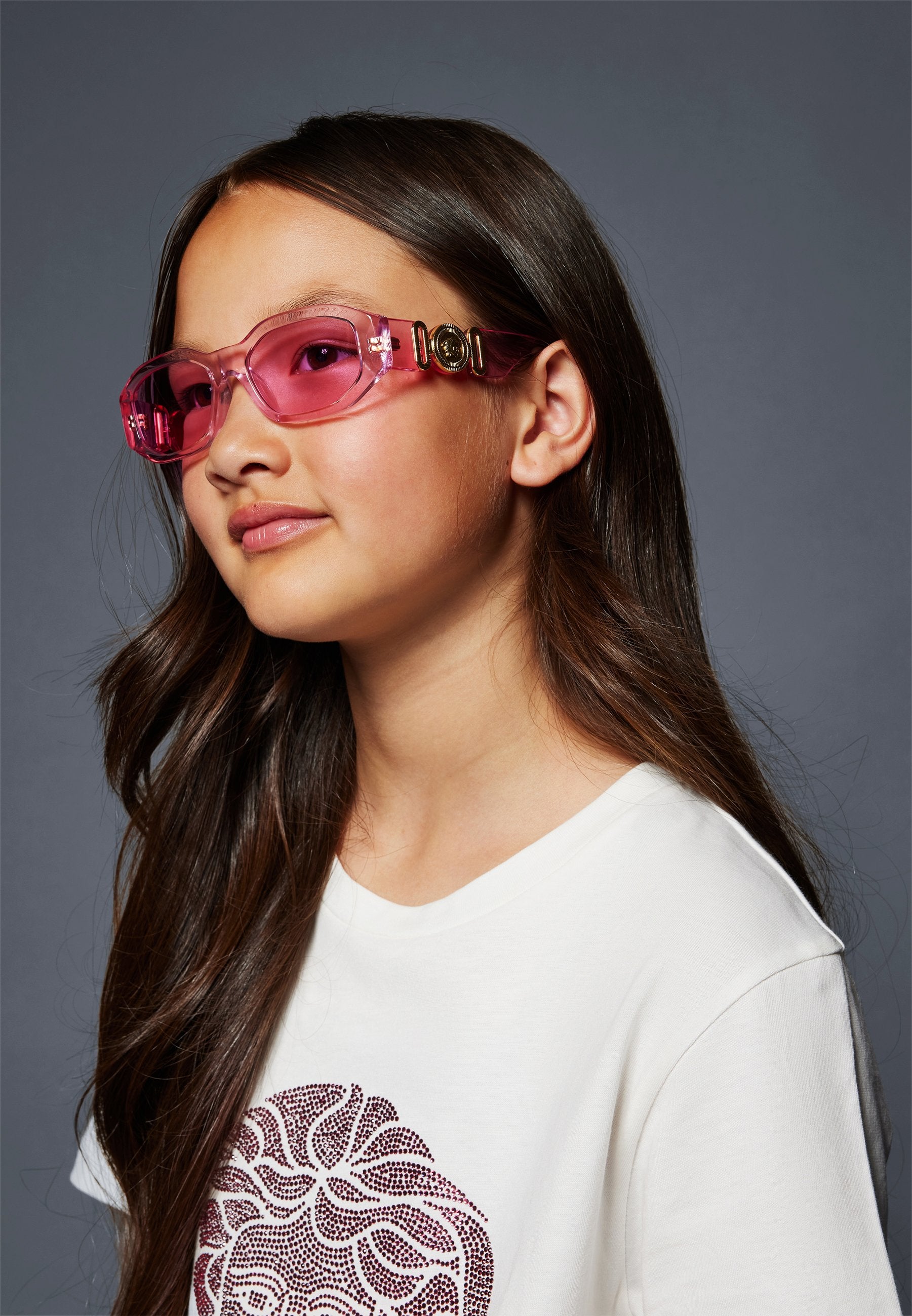 7-10 YEARS UNISEX - Sunglasses - transparent pink