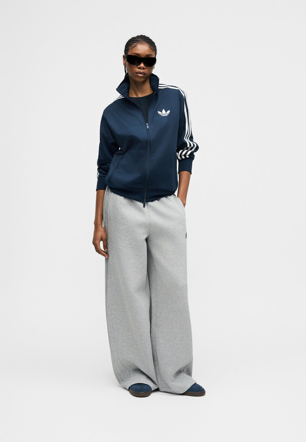 Tracksuit bottoms - medium grey heather