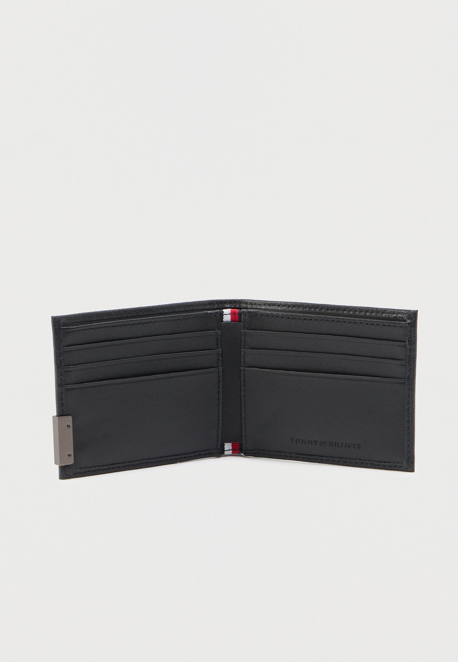 LOGO BIFOLD LEATHER CREDIT CARD WALLET - Wallet - black