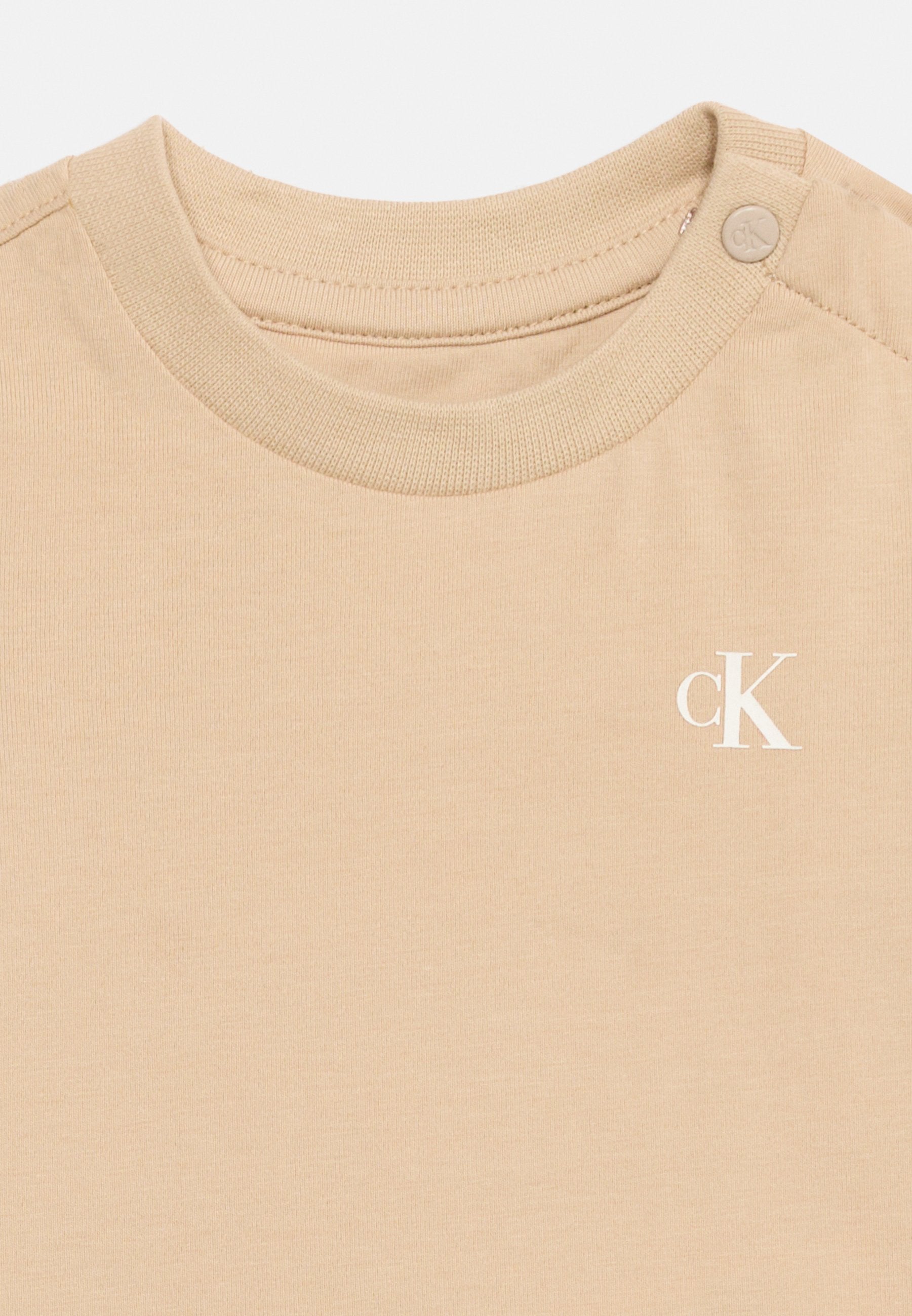 SMALL MONOGRAM 2 PACK UNISEX - Basic T-shirt - tofu/humus