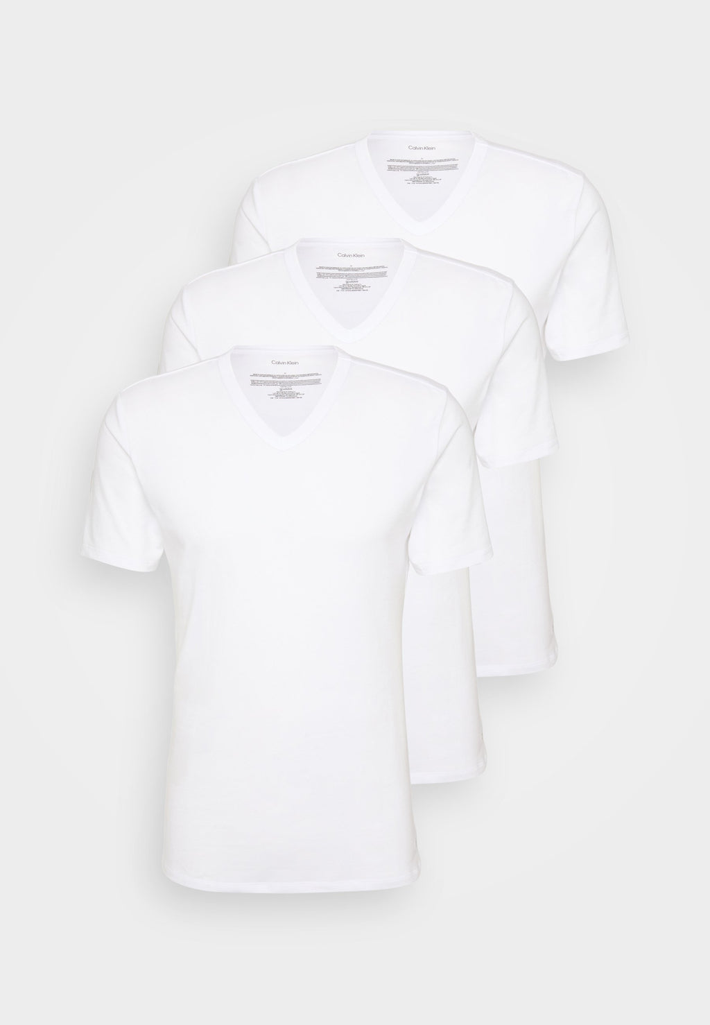 3 PACK V-NECK T-SHIRT COTTON MICROFIBER STRETCH - Undershirt - white