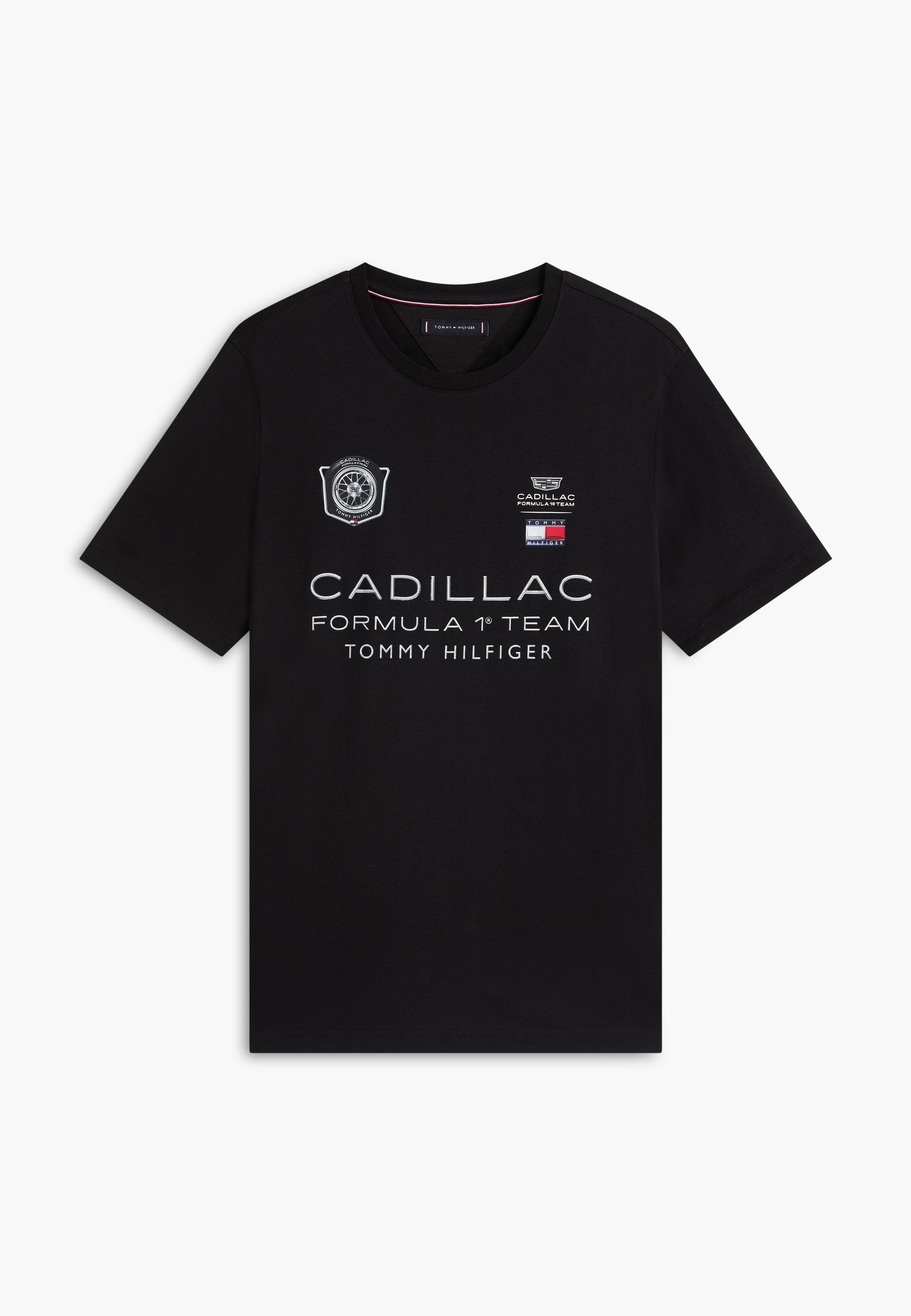 TH X CADILLAC FORMULA 1 TEAM CAR GRAPHIC BLACK TEE UNISEX - Print T-shirt - black