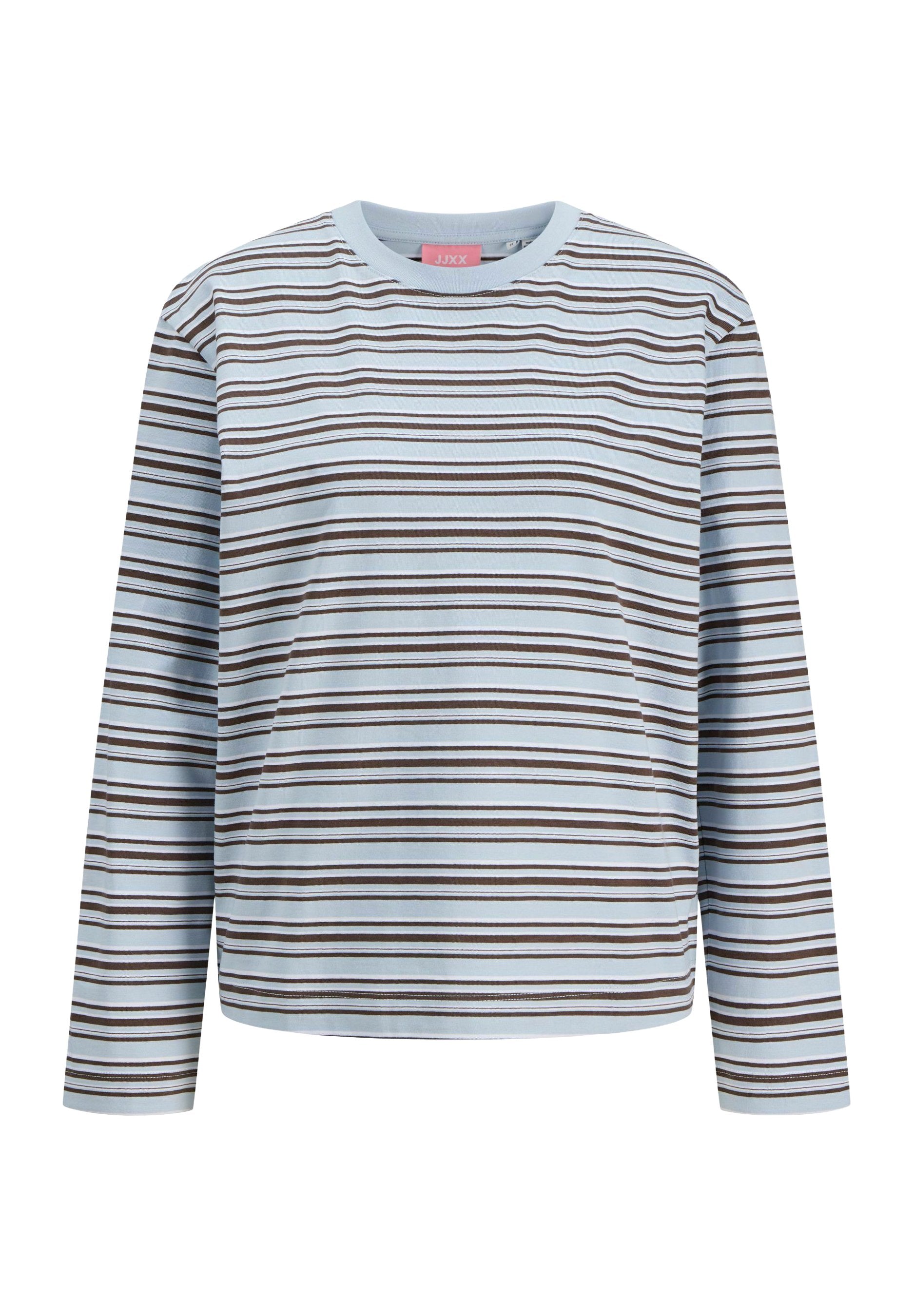 JXSOPHIA BOXY LS STRIPE TEE JRS SN - بلوزة بأكمام طويلة - سماء