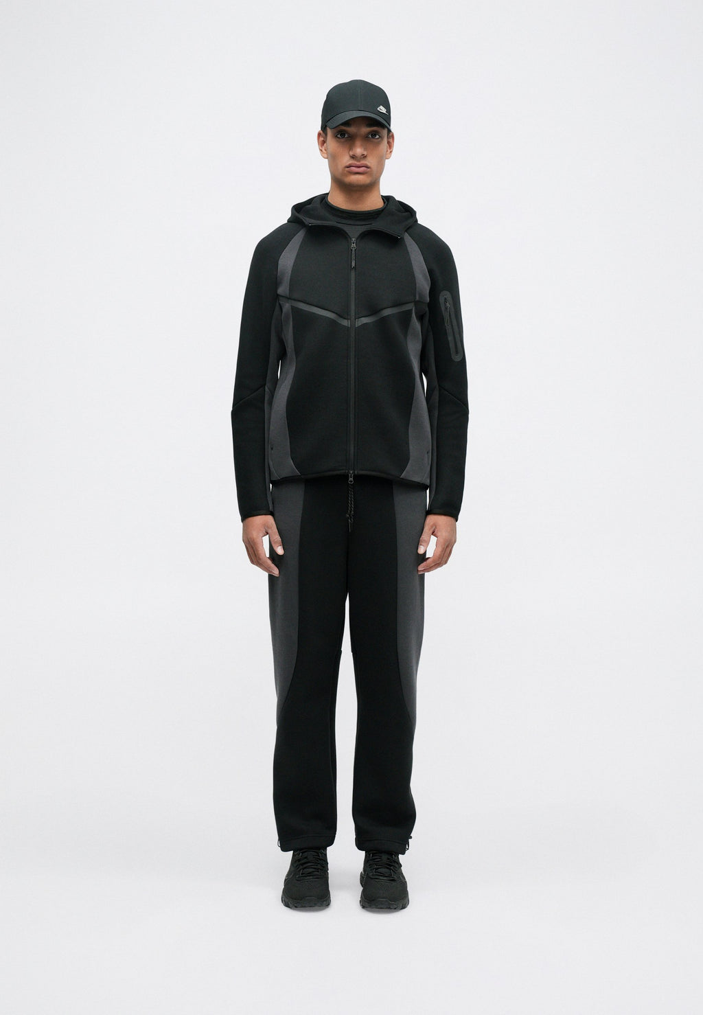 M NK TECH FLC PRO CB OH PANT - Tracksuit bottoms - black/anthracite