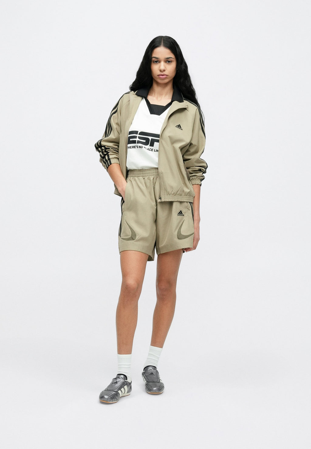 TEAMGEIST - Light jacket - black/blanch brown