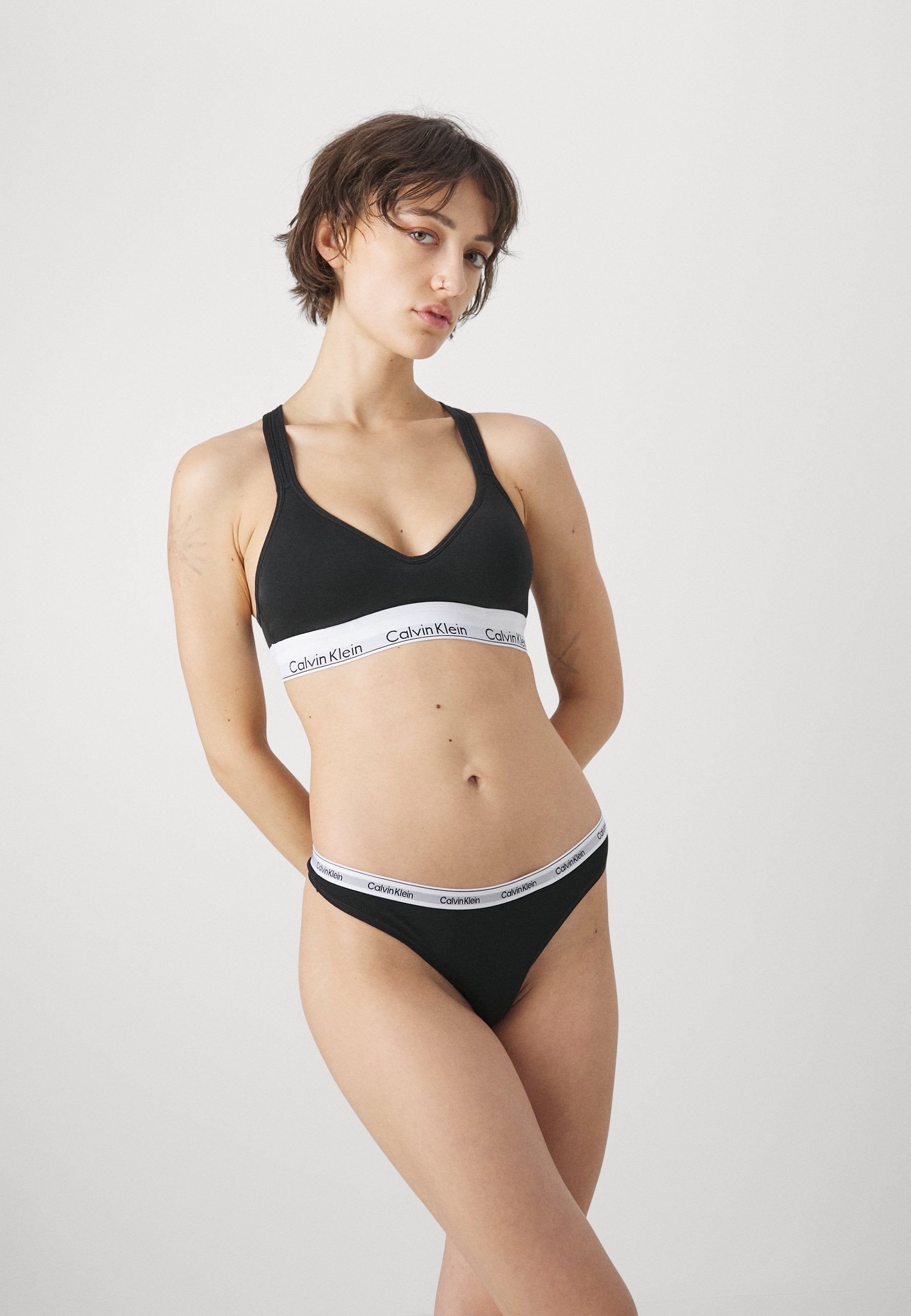 THONG LOGO ICON 3 PACK  - Thong - schwarz