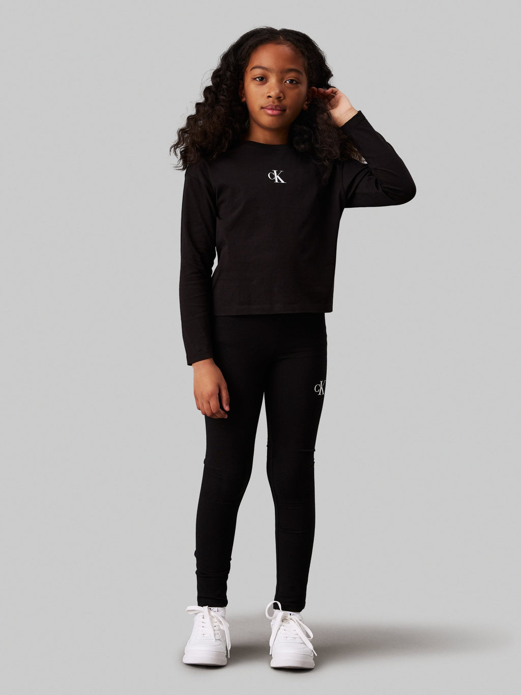 LOGO - Leggings - Trousers - black