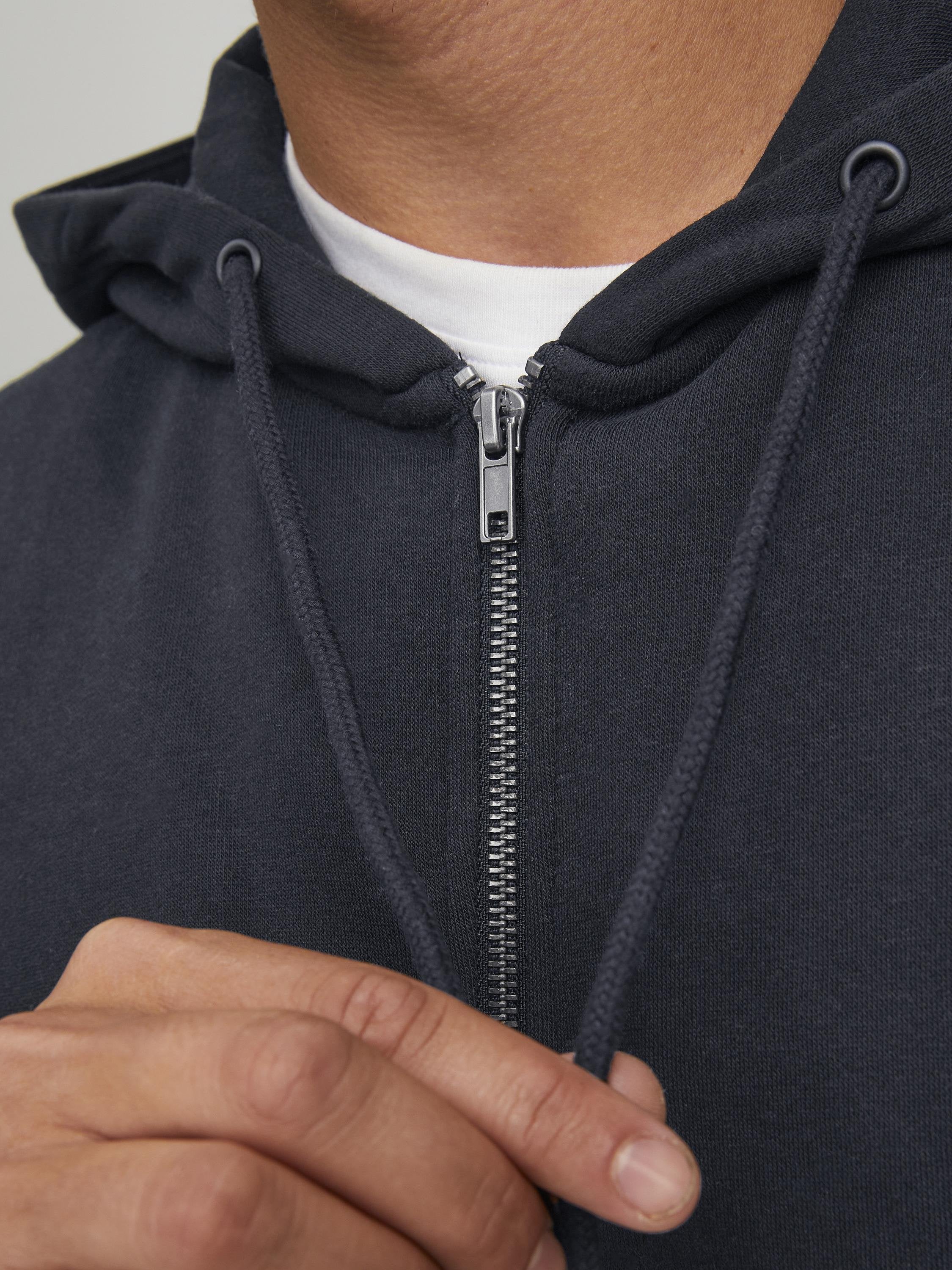 Zip Plain Zip - Zip-up sweatshirt - black