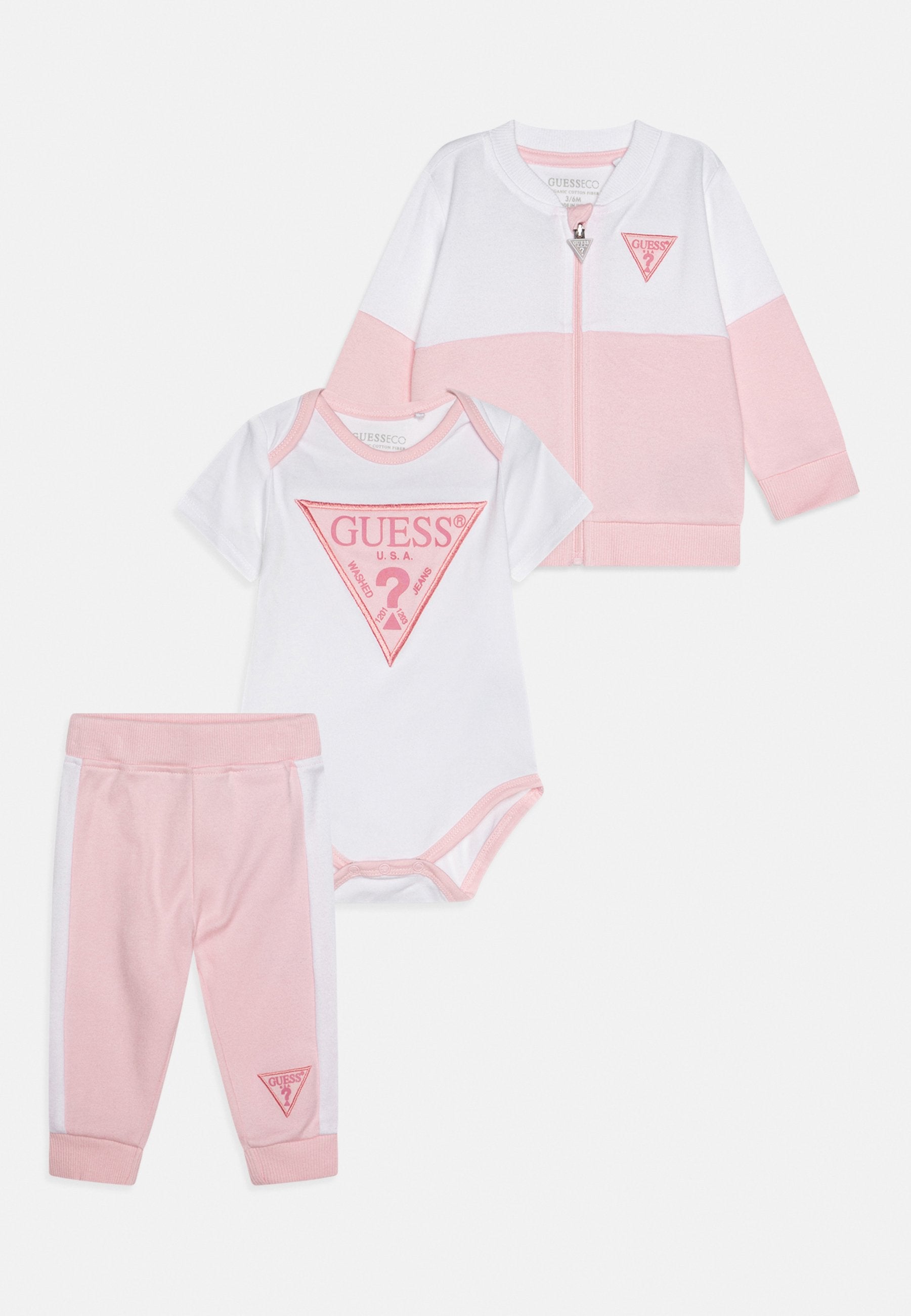 BABY ACTIVE ZIP UNISEX SET - Baby gifts - candy pink