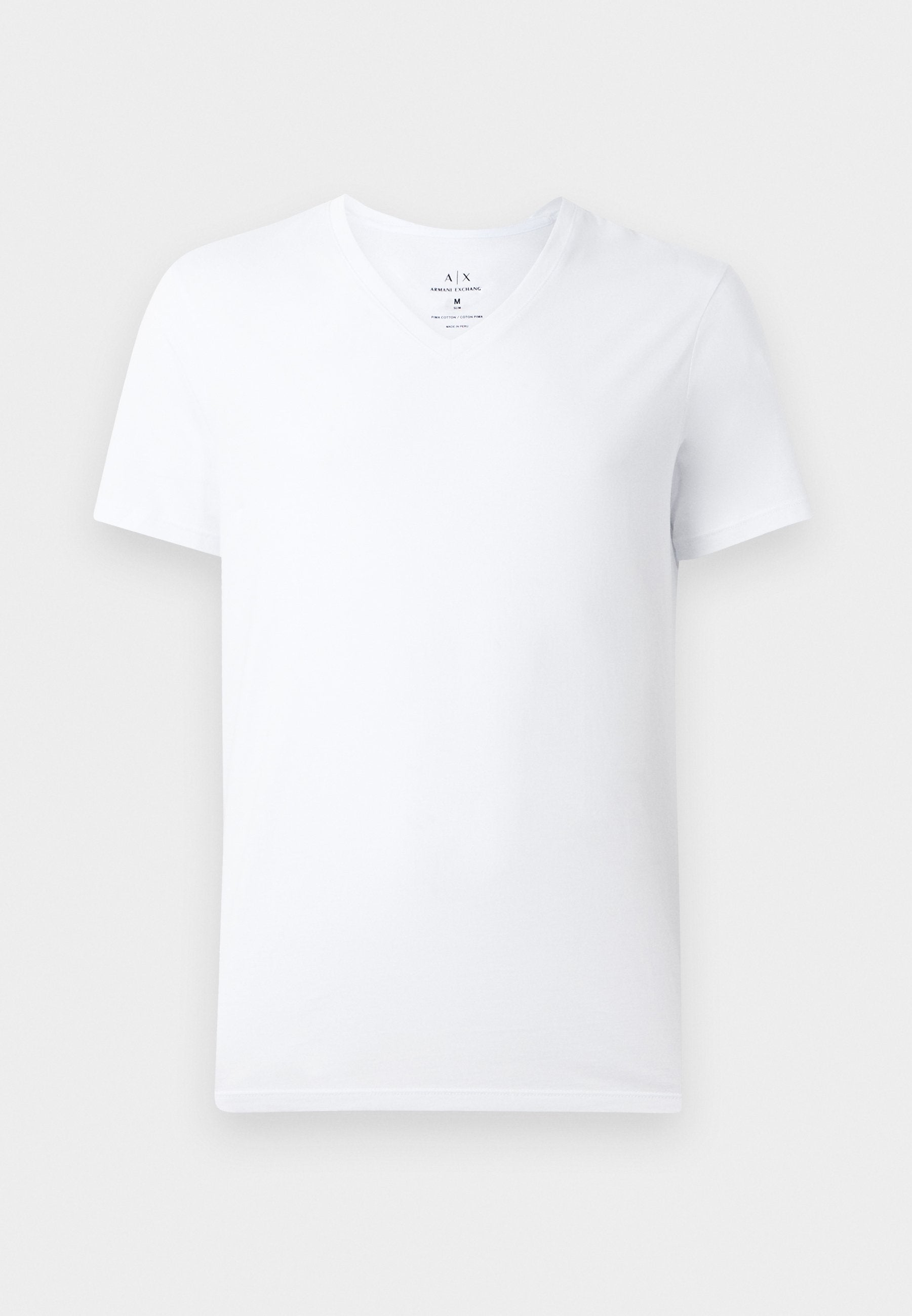VLINE T-SHIRT SLIM FIT - Basic T-shirt - white