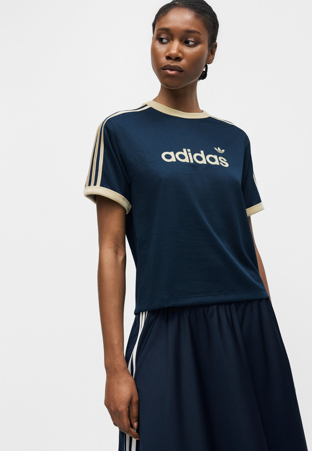 TEE - T-shirt imprimé - indigo nuit/vanille chaude