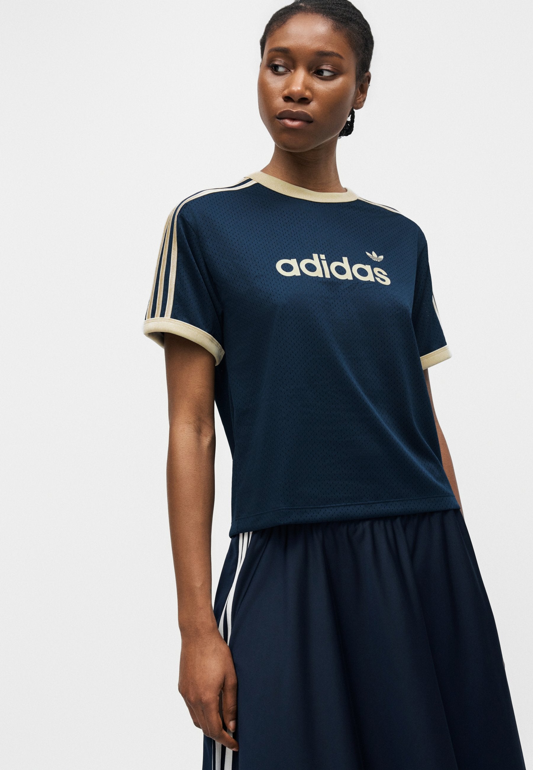 TEE - T-shirt imprimé - indigo nuit/vanille chaude