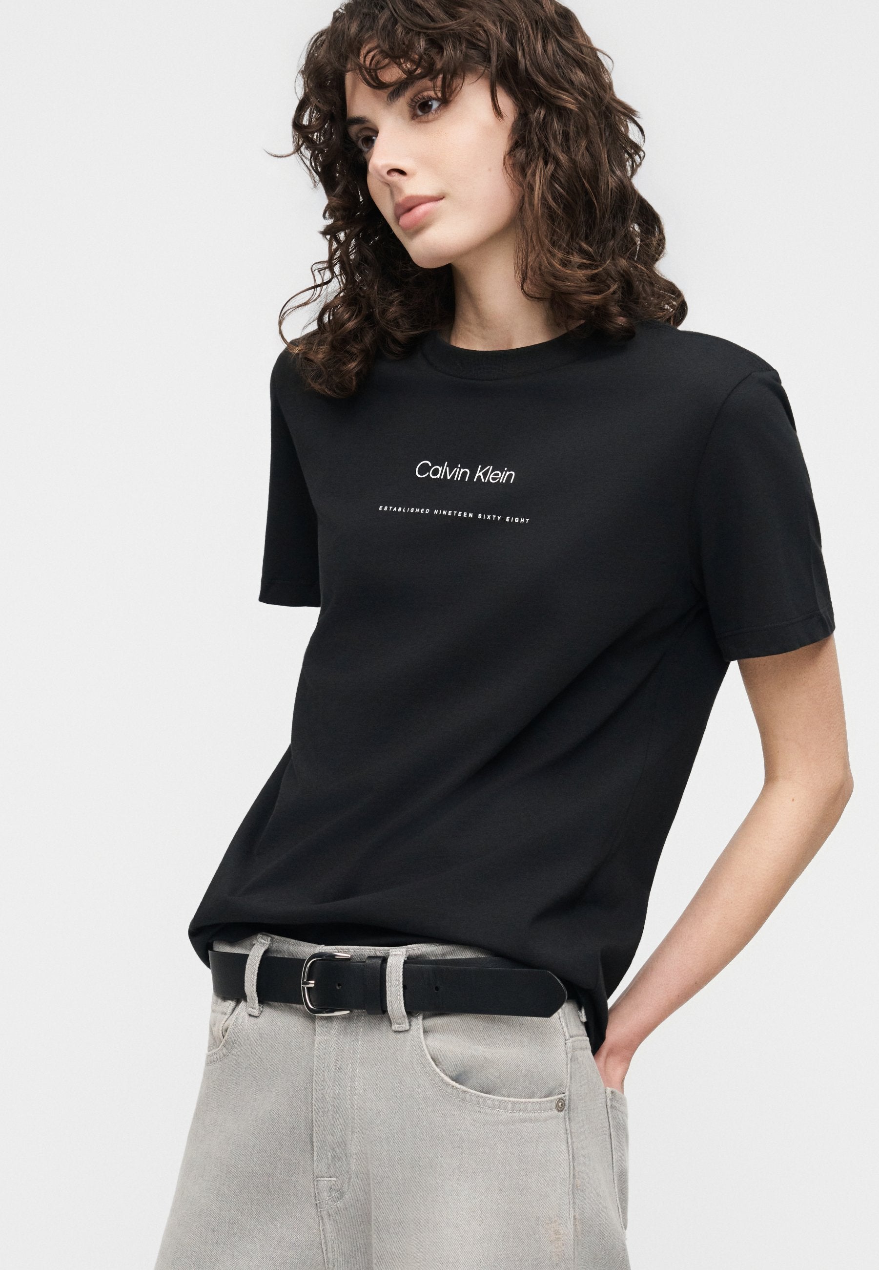 MULTI LOGO CLASSIC TEE - Print T-shirt - black