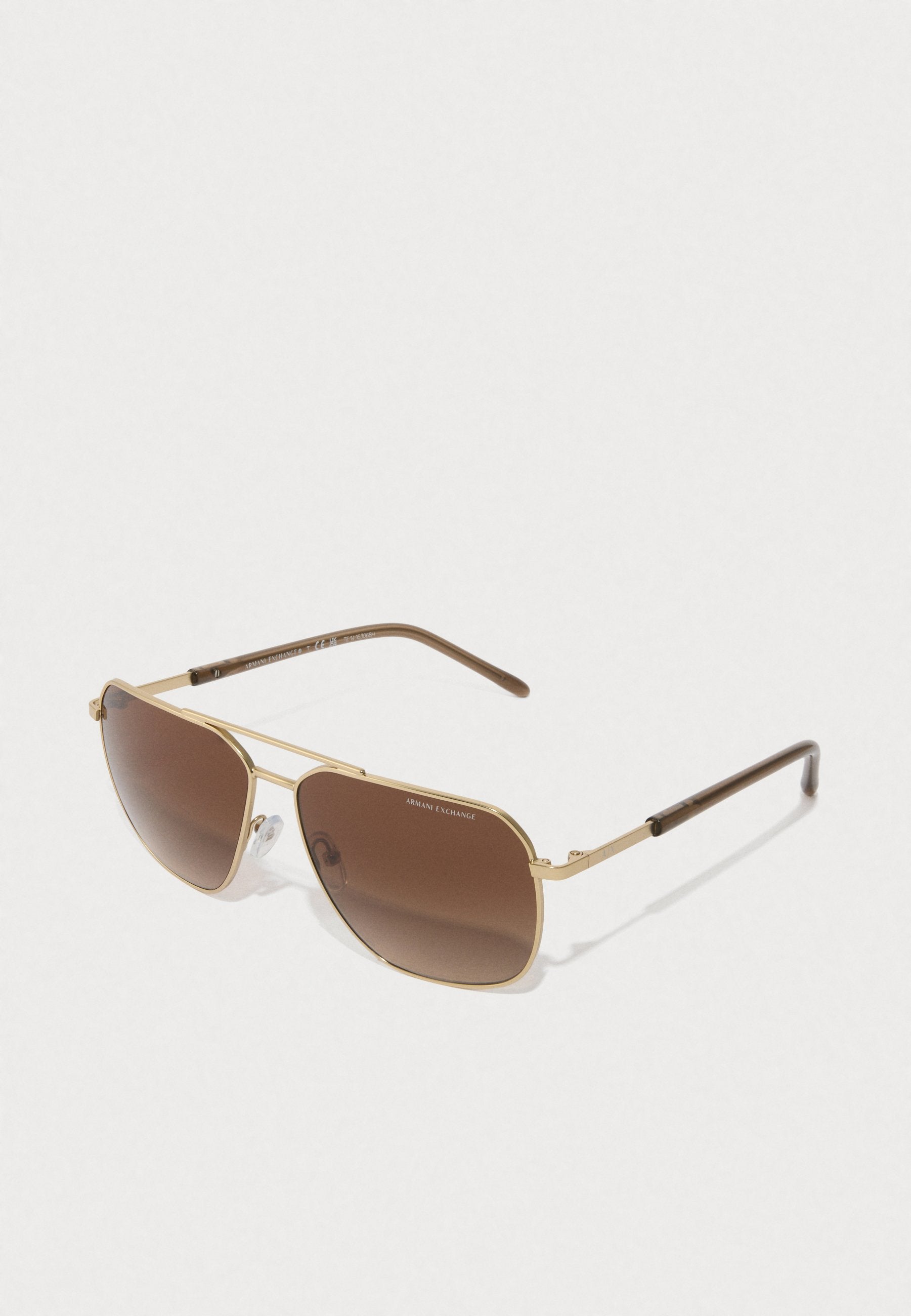 Sunglasses - matte pale gold-coloured/brown