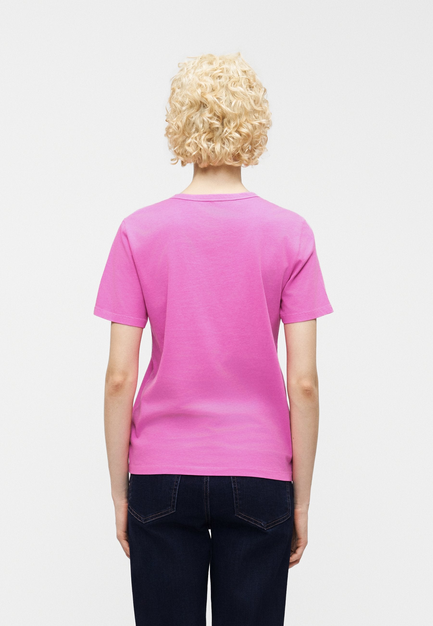 CREW - Basic T-shirt - neon pink glow